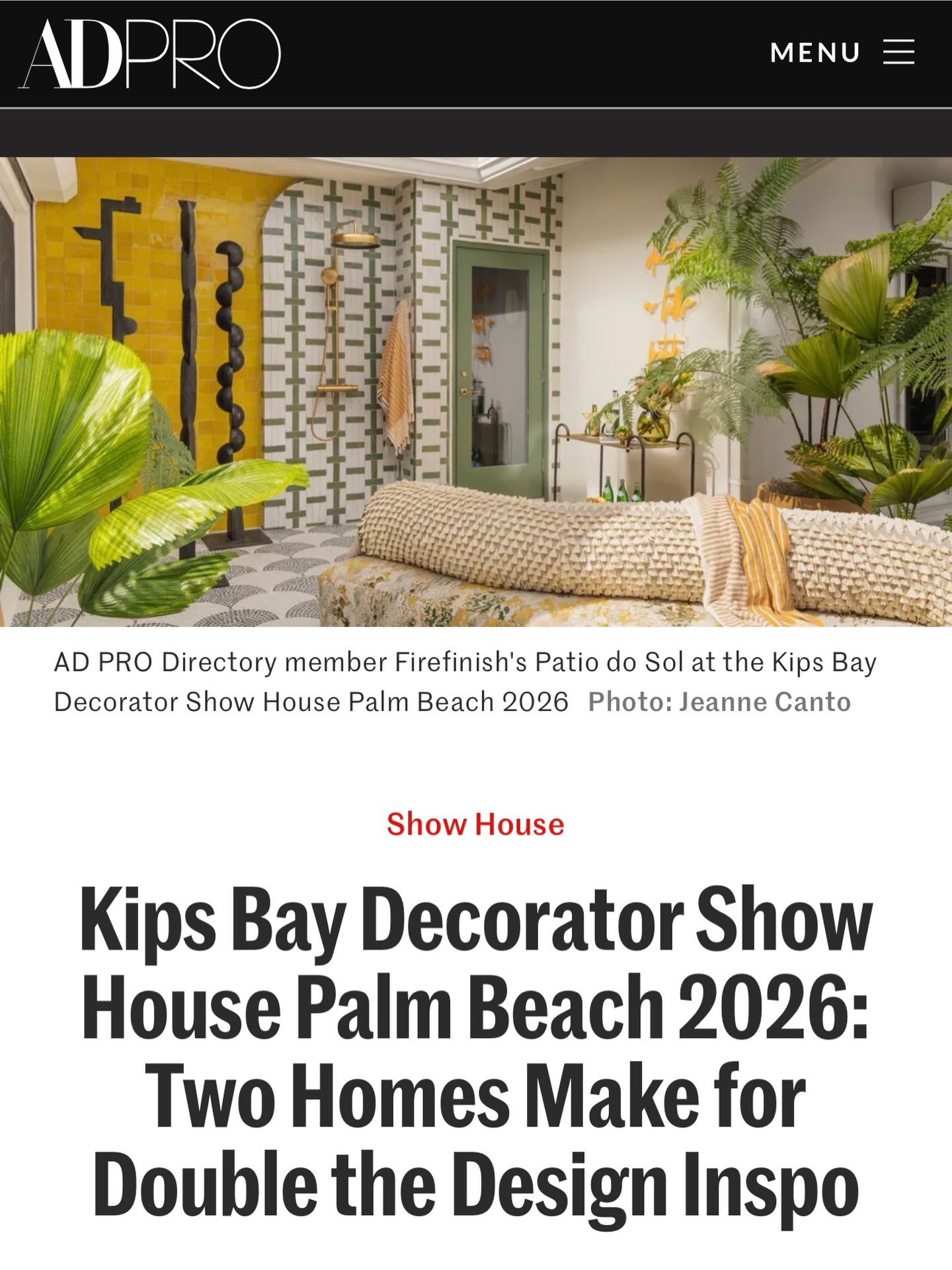 We said let’s make it feel like sunshine…
and then maybe added a little extra glow ☀️
Honored to see our @kbshowhouse space featured by @archdigestpro
📸 @jeannnes
Styling @peggy_chase_jordao