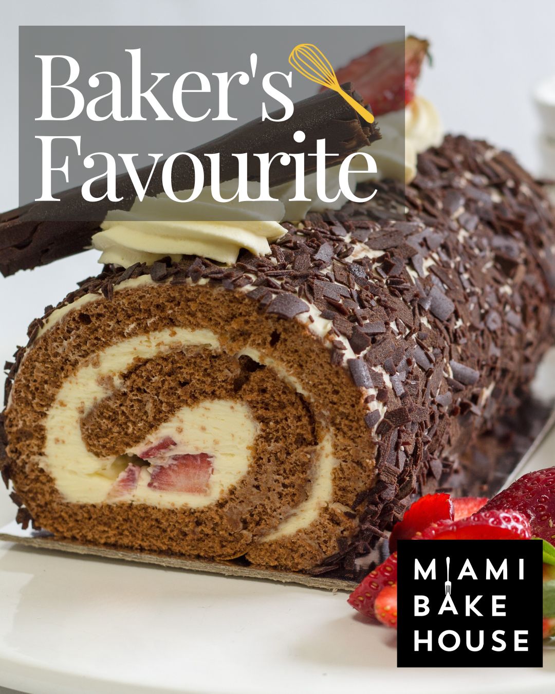 Our Chocolate & Strawberry Roll is the sweet combo you didn’t know you needed, soft chocolate sponge, luscious strawberry filling, and a swirl of handmade magic in every slice.🍓🍫
It’s the perfect mix of rich and refreshing, and baker's can’t get enough.