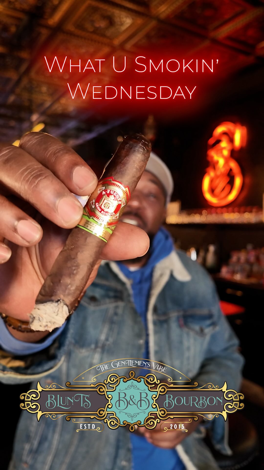 It’s a wonderful #WhatUSmokin #Wednesday and we will be at @sherrislounge on @arturofuentecigars #Flor #Fina paired with a #PrivateSelection of @buffalotracedistillery 🌬️💨💨💨🥃🤌🏾
We have Andrew D on the keys 🎹 followed by spoken word with @giexsantana @iamhypocrace and @odb_kels_ !!! We live at 6pm, see you soon!