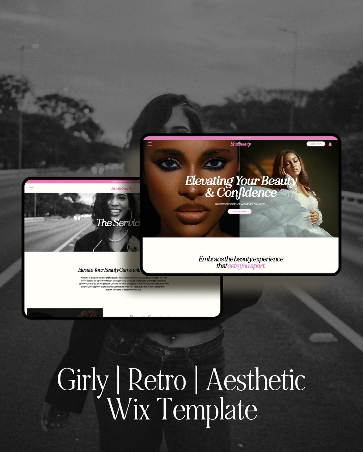 Had to feature Shai again because she’s just so beautiful 😍. Designed for beauty pros, this Wix template can be customized to fit any industry due to her clean layout ✨ #itsmondaysmuse
#wixwebsite #websitetemplate #wixwebsitedesign