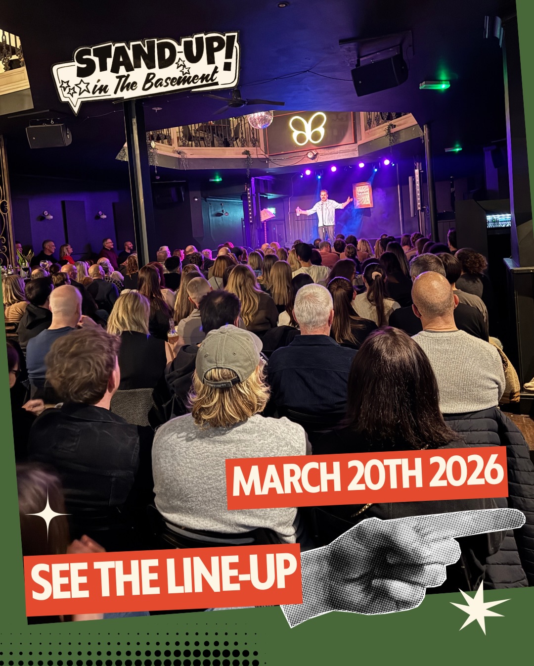 And suddenly it was two days to go until the March show. If you’ve been meaning to check the line-up but life got in the way here it is.
—
Final release tickets left
www.standupinthebasement.com
—
📍PAPILLON, SOUTHAMPTON
61 Commerical Road, SO15 1GG
(opposite Mayflower Theatre)
—
#standupcomedians #southamptonevents #livecomedy #visitsouthampton #southamptoncomedyclub