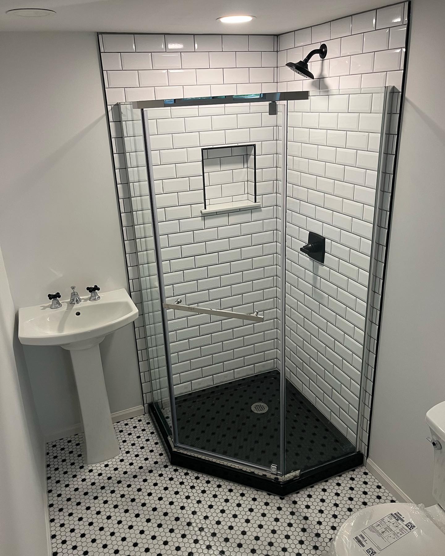 Bathroom addition on basement 👀