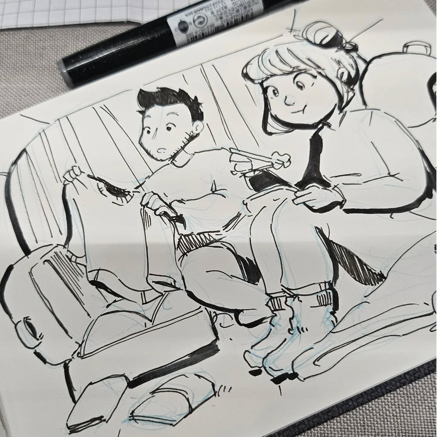 Inktober No. 10: NOMADIC
We're embarking on a three-week camping adventure through Tohoku soon (Northern Honshu, Japan's largest island)! 🇯🇵🏔️ I'm also taking on the "Inktober" challenge, where I'll create a daily drawing based on an official prompt list! 🎨✍️
I'm currently at @polarisconvention at the Artist Alley in B2! You can find me at booth # 327
#Inktober #Inktober2024 #Inktober2024Nomadic #Inktober52 #InktoberNomadic #InktoberChallenge
@inktober