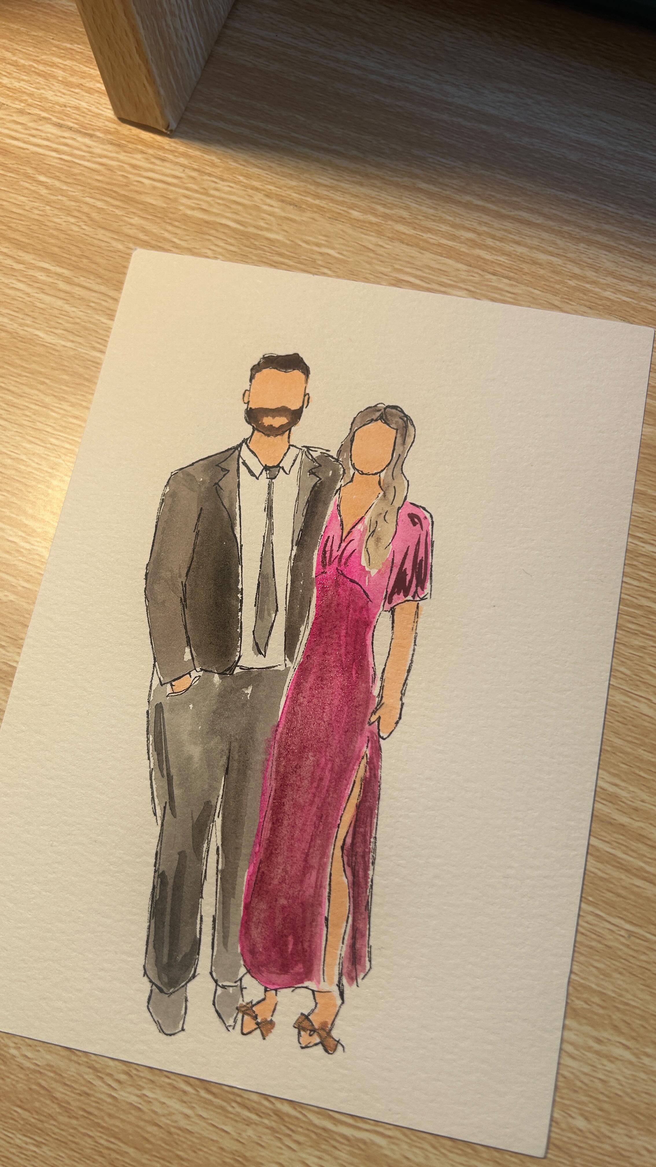 day 29/100: ellie & matt
You want a wedding favor that you’ll see hung on your guests walls, years down the line. You may have found the perfect option! Message me for more info on how to have live wedding guest portraits at your wedding!
#2026bride #weddingfavor #liveweddingpainter #guestportraits #creatorsearchinsights