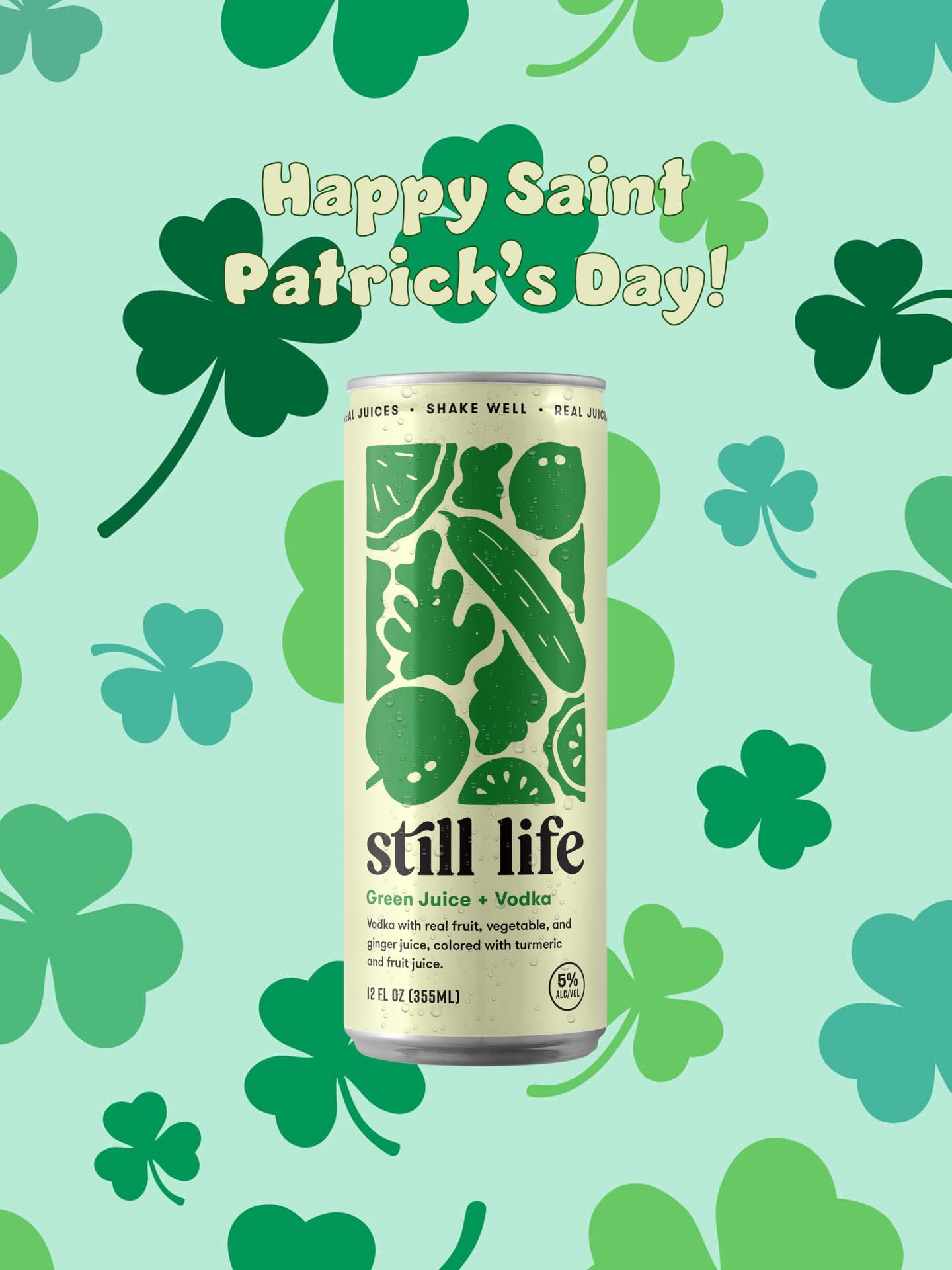 Keep it clean with a Still Life this Saint Paddy’s
Real juices. Premium Vodka. No Additives. Lucky you ☘️
#drinkbetter #saintpatricksday☘️ #edsheeran #livestilllife