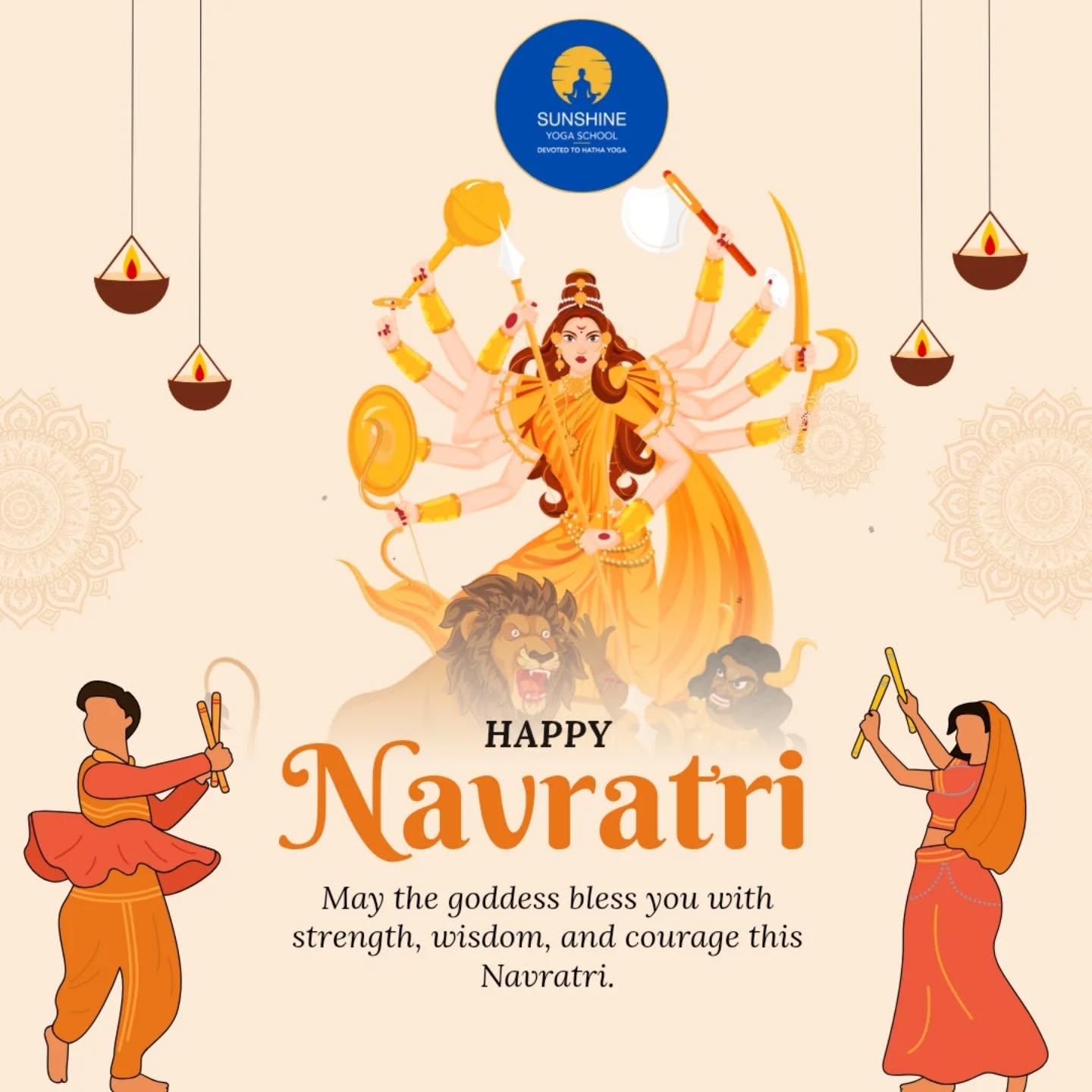 โจ Happy Chaitra Navratri 2026 โจ
May this sacred festival of Navratri fill your life with divine energy, strength, and positivity.
May Maa Durga bless you with health, happiness, and inner peace. ๐๐ซ
As we celebrate the power of Shakti, let us also awaken our inner strength through yoga, meditation, and self-discipline.๐งโโ๏ธ
Join us at Sunshine Yoga School, Rishikesh to begin your journey of transformation with:
โ
Daily Yoga Classes.
โ
Yoga Workshops.
โ
Certified Yoga Teacher Training Courses.
Let this Navratri be a new beginning for your body, mind, and soul. ๐
Jai Mata Di โค๏ธ
๐ Rishikesh, India
๐ฑ +91 7505528046
๐ www.sunshinerishikesh.com
#ChaitraNavratri #HappyNavratri #JaiMataDi #SunshineYogaSchool #YogaInRishikesh SpiritualJourney YogaTTC InnerStrength