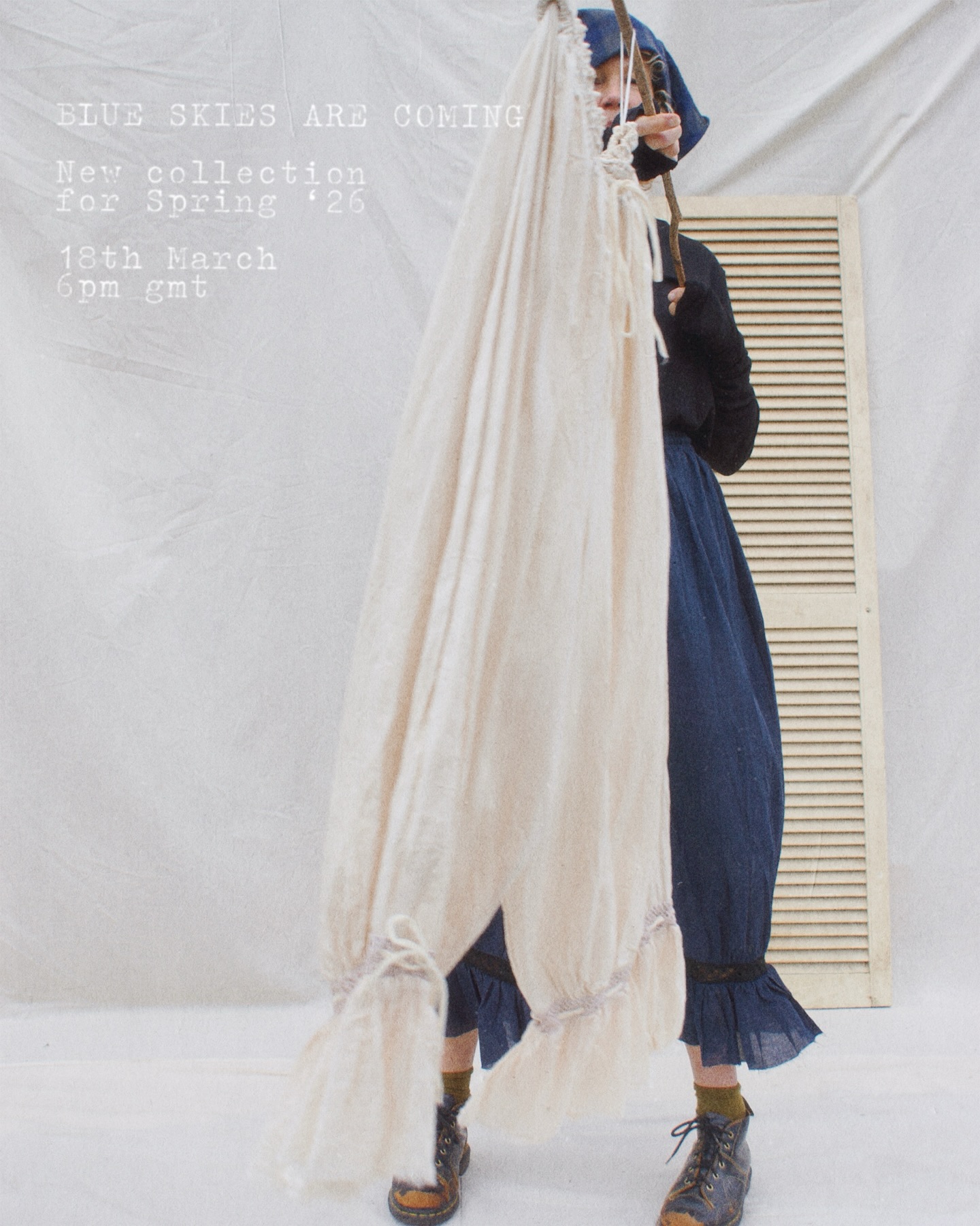 Blue skies are coming! 19.03.26 @ 6pm gmt
Linen denim, frilly bloomers, lightweight layers
Worn by the lovely Kate @alvisnotelvis
Styled by Fran @by.francesfarmer
Photographed by Agy @by.agy