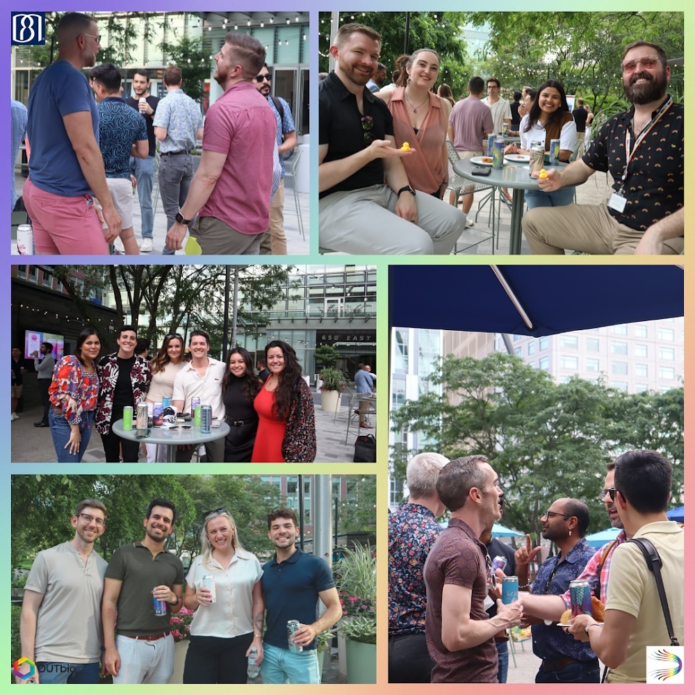🌈 What a perfect day to celebrate Pride and wrap up an amazing Pride month! Huge thanks to BioMed Realty and Entrada for their support. Our second June OUTbio event at the @vitaminseabrewing Beer Garden catered by Ritcey East was a blast. Great weather, fantastic people, and lots of fun! 🌞🍻 #PrideMonth #Pride #OUTbio #BioMedRealty #Entrada #DEI