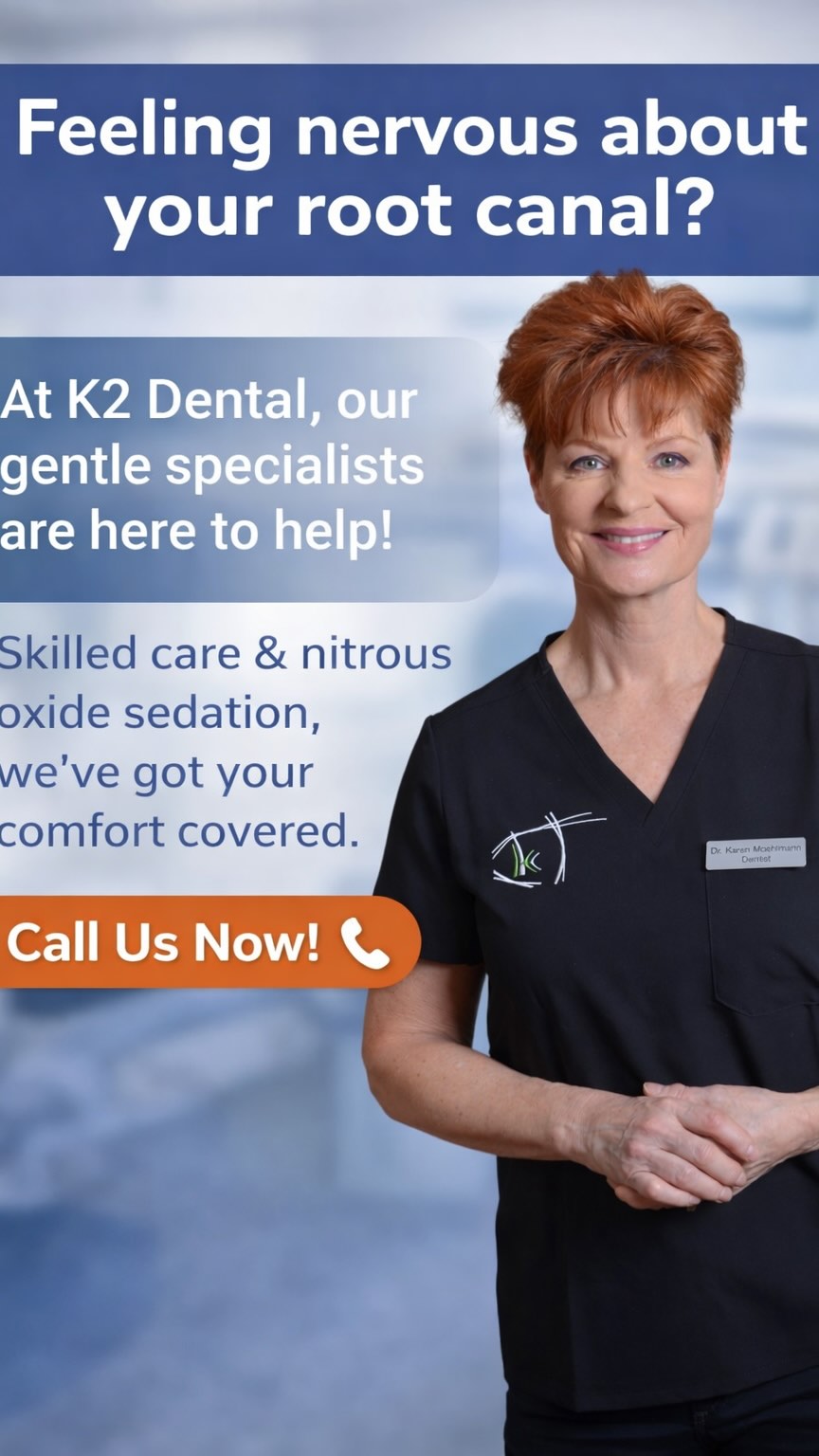 😌 Feeling nervous about your root canal? At K2 Dental, our gentle specialists are here to help! With skilled care & nitrous oxide sedation, we’ve got your comfort covered.
Call us now! 📞
#RootCanal #K2Dental #DentalCare #SedationDentistry