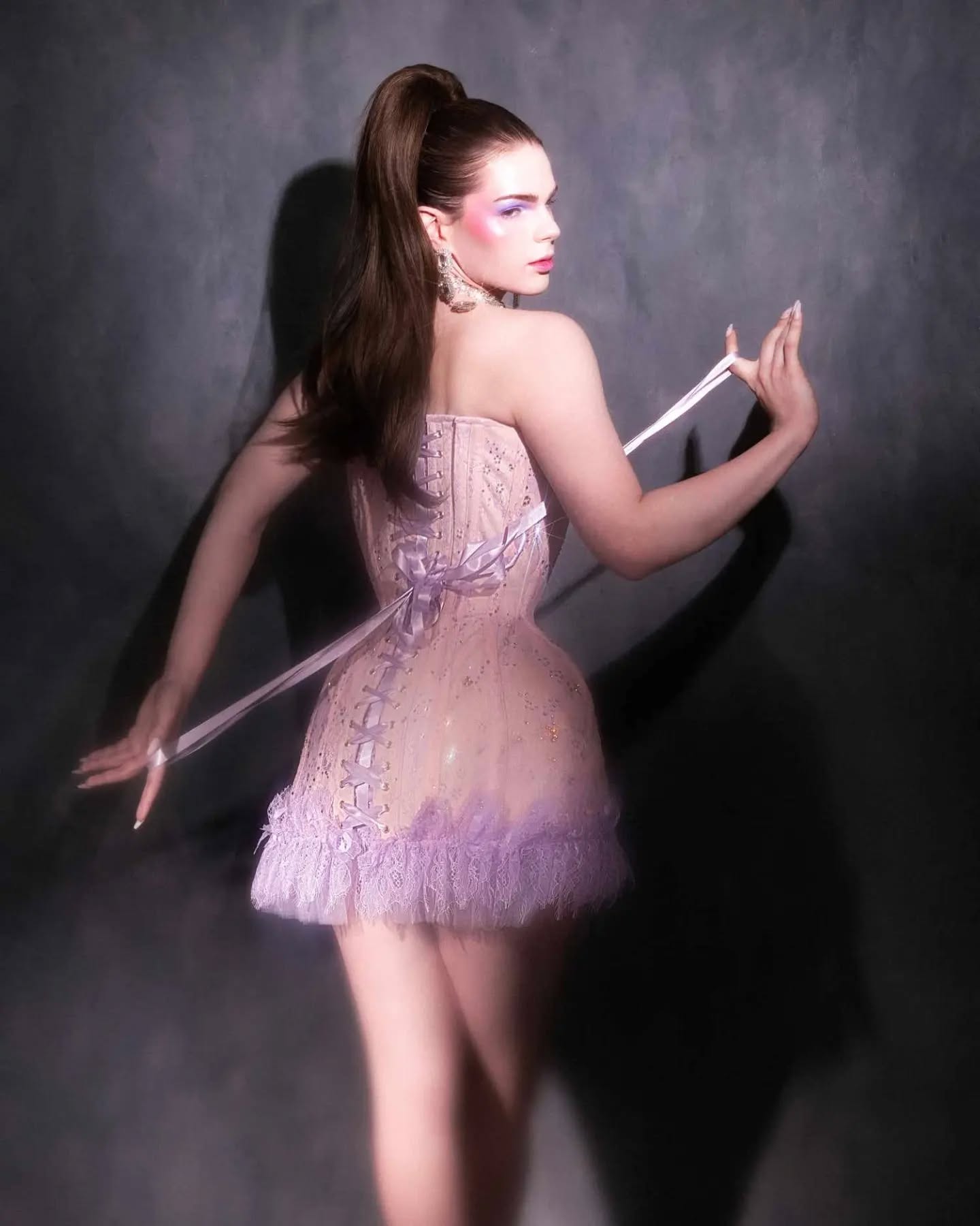 Look 6
Coral pink corset dress with lilac French lace overlay and frill and fullsparkle thanks to the amazing @crystalparadeuk Zodiac crystals! MISTY10 at checkout for 10% off the site!
Photography - @mattia_attorre
Model @sheisvil
Makeup - @ellis_atlantis
Necklace - @catacomb.saints
Studio - @vsionarystudios
#corsetry #fashion #corset #bespoke #Couture #beauty #madeinuk #madetomeasure