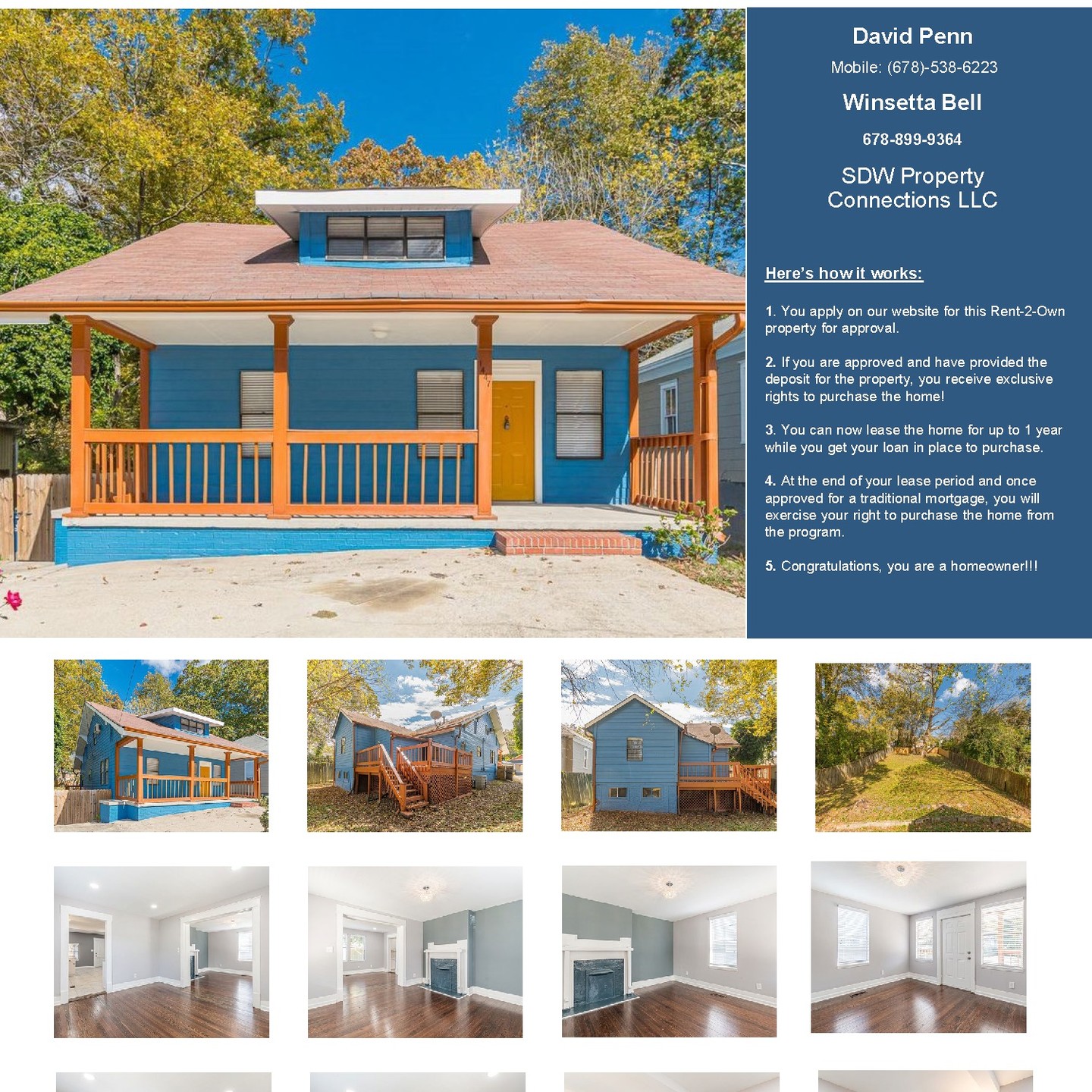 This property is no longer available.
Please visit our website to see more Rent to Own properties.
www.homes4assignment.com
#rentoown #atlanta #leasetoownatl