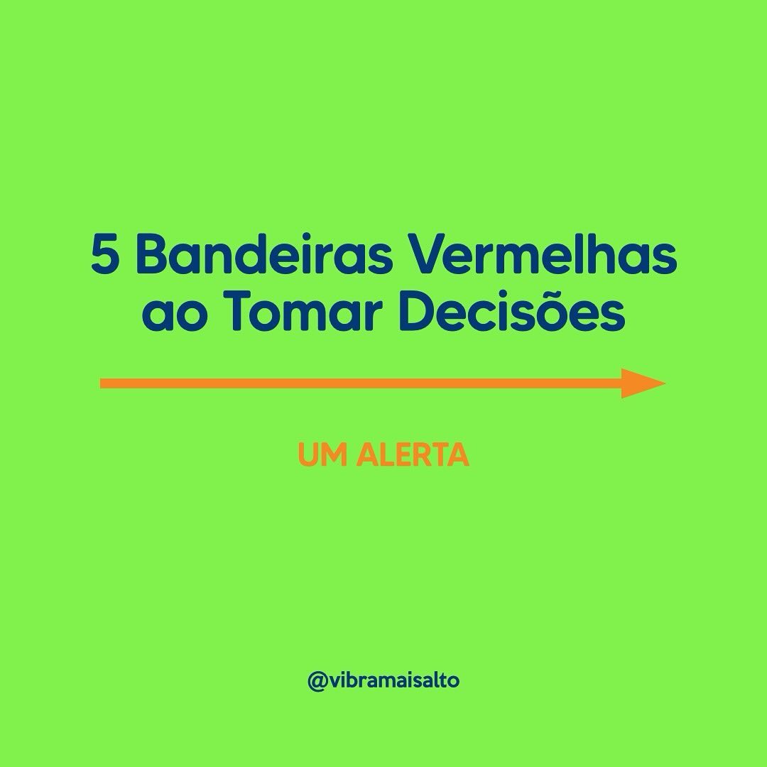Na hora H, quem é você? Como você toma as decisões que formam a sua vida? Com confiança, apoiada na sua autoridade interna? Ou baseada nas pressões externas e o que a mente acha que você deveria fazer? 👀 Preste atenção, preste atenção, preste atenção… 👀 Aqui vai uma lista de bandeiras vermelhas pra você prestar atenção na hora que estiver decidindo alguma coisa. E, no final, um convite caso você esteja pronta(o) para decidir mudar a trajetória da sua vida esse ano 🌬️✨ só escrever EU QUERO nos comentários e a gente vai até você 🌻
Que possamos ser felizes & livres, que possamos vibrar cada dia mais alto 🌀✨
#vibramaisalto