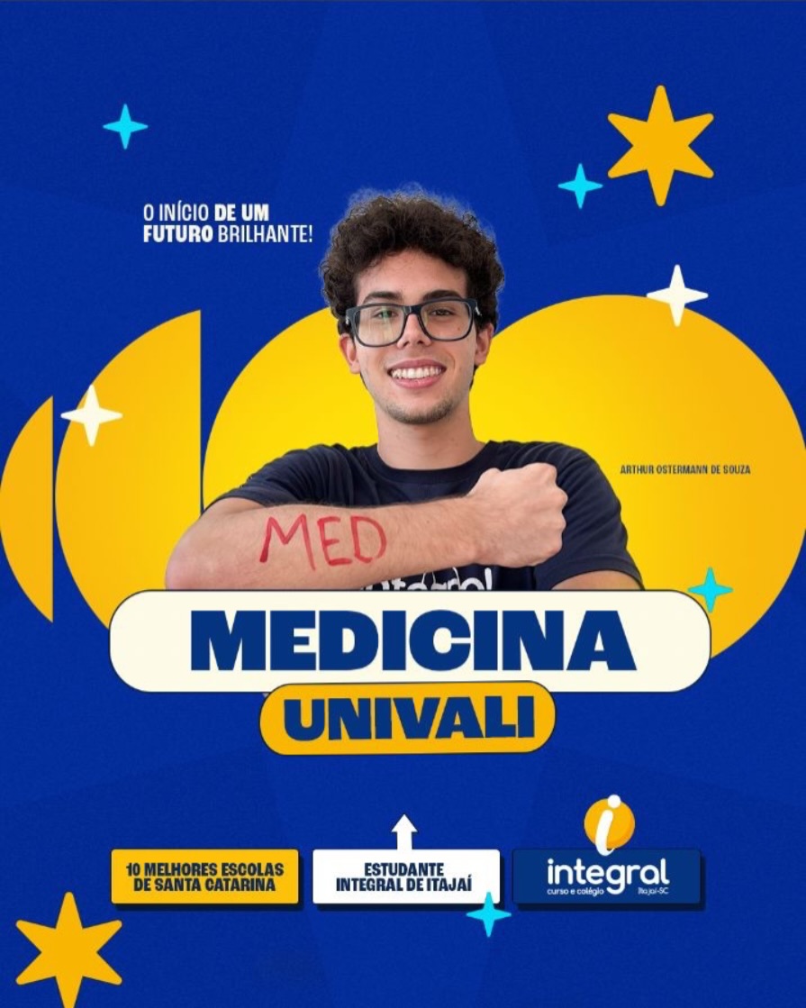 Aprovação em Medicina na UNIVALI no final do 2º ano do Ensino Médio 2025. 💪🏼🏆
É preparo. É constância. É ambiente.
É ser Integral. ✅
#medicina #acafe #vestibular #melhor #aprovacao