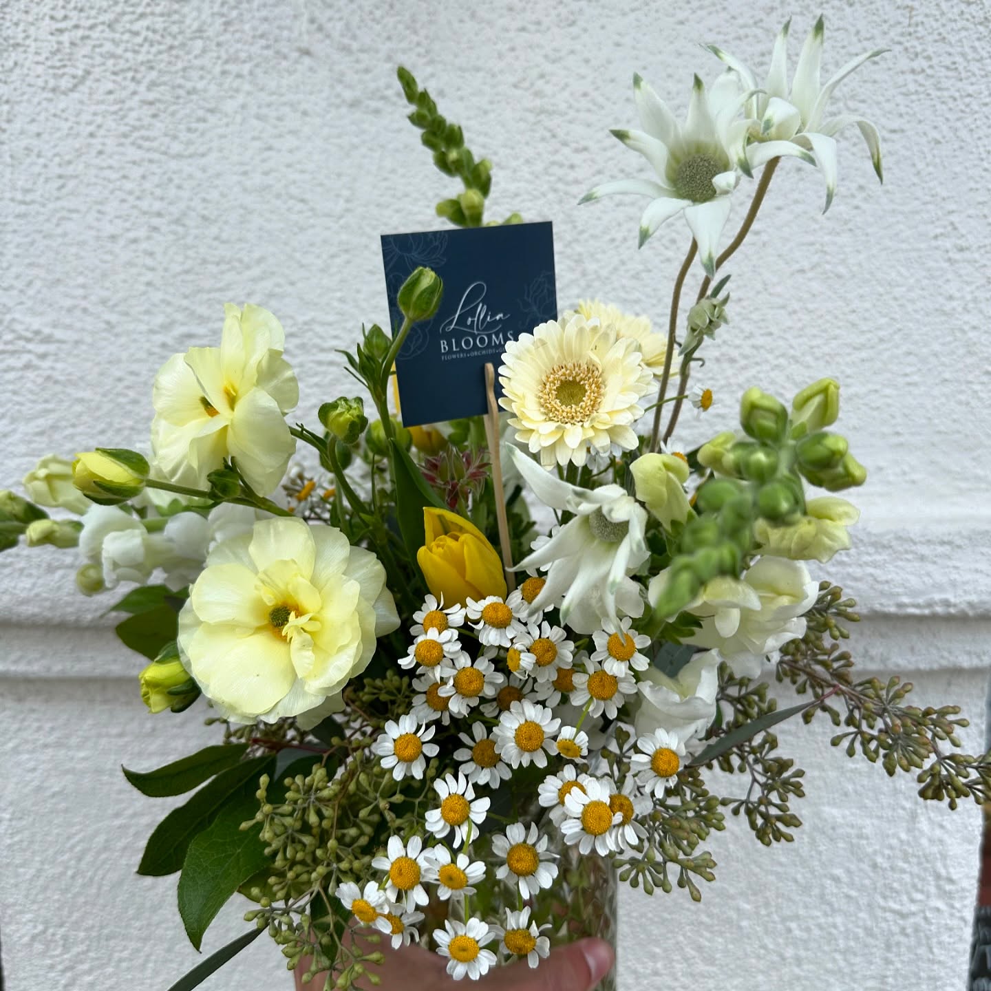 Little bouquets gifted on sunny days
To the best florist in town
Thanks Lollia,
Anthony