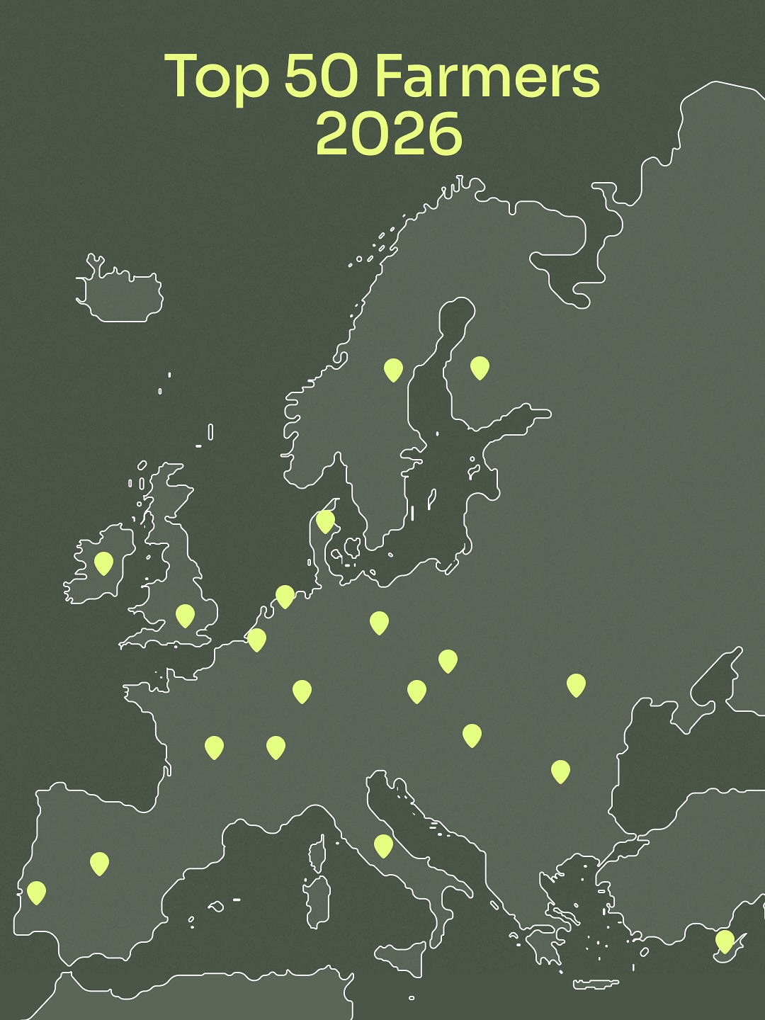 👋 Say hello to the 2026 Top 50 Farmers!
Each of these farmers is a role model for what regeneration can look like across Europe.
This year’s farmers hail from 20 countries, each bringing a perspective shaped by their land, heritage, and vision for the future.
Together they will join the @top50farmers year-long program to meet peers, connect to new opportunities, and grow their brand.
Over the coming months, we’ll be bringing you their stories, on social media, in our newsletter, and on our website.
Head to @top50farmers website to hear a video message from each of the farmers and explore their stories! Link in bio.
#top50farmers #t50f2026 #T50F #regenag #regenerativeagriculture #regenerativefarming #soilhealth #knowyourfarmer #futureoffarming #europe