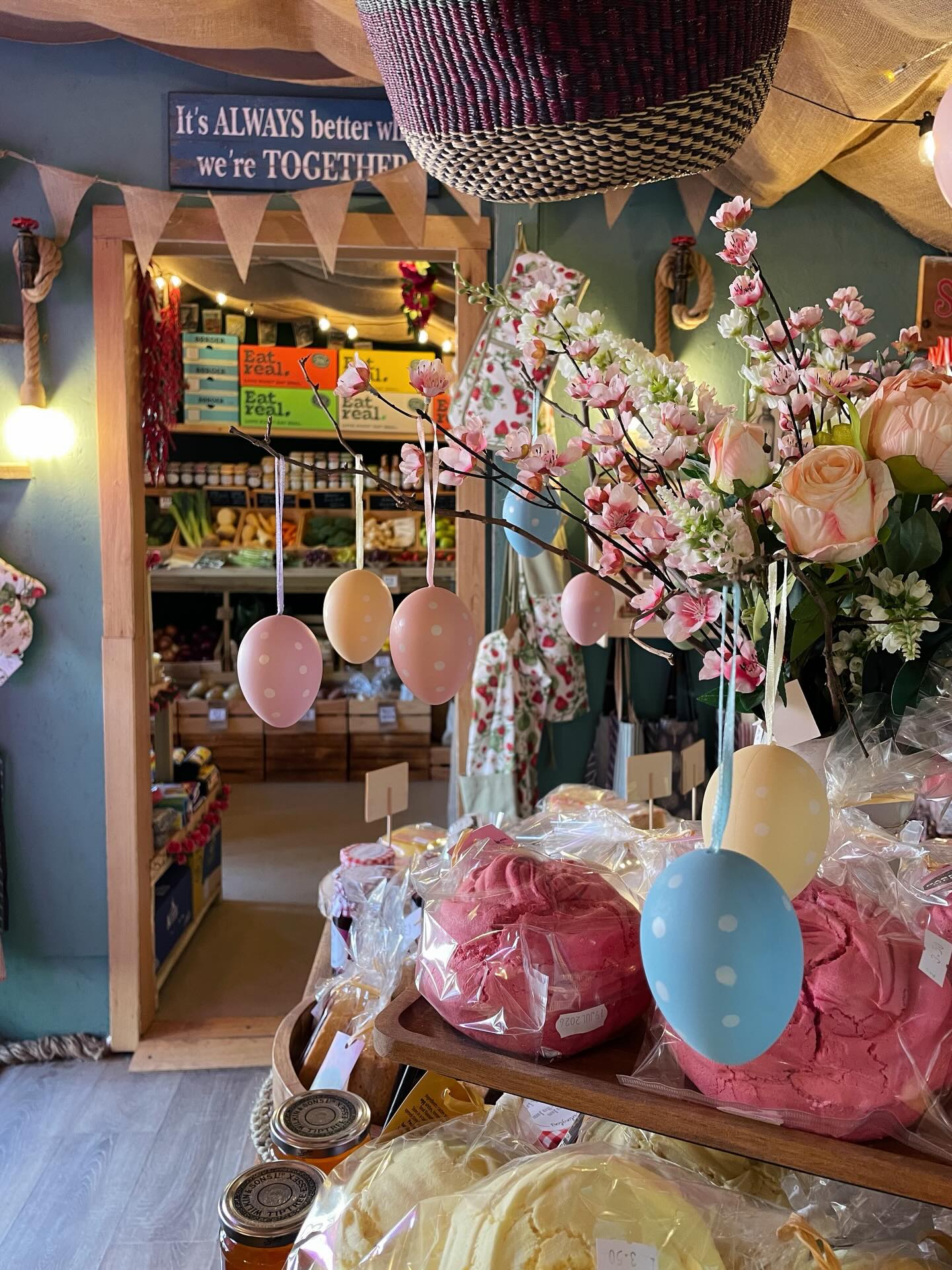 Hopping into Easter at our shop! We've added a seasonal touch to all our displays for you to enjoy while shopping 🪺🛍️ Hope you're loving them as much as we do! 🐣 #easterdecorations #easter2026 #freshdisplays #springhasarrived