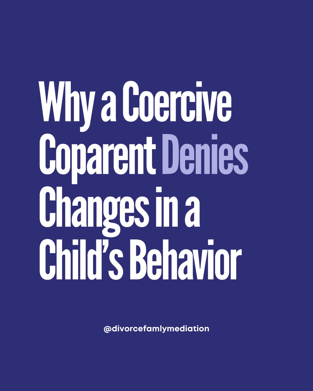 Ever wonder why your coparent denies changes in your child’s behavior?
It’s not about the kids. It’s about control, ego, fear of accountability, avoiding reflection on their own parenting, or preserving their own narrative. In their mind if their ignore it, then it doesn’t exist.
Coercive coparents often refuse to see the reality of what their kids show in your home.
#childdevelopment #coercivecontrol #highconflict #highconflictcoparenting #childpsychology