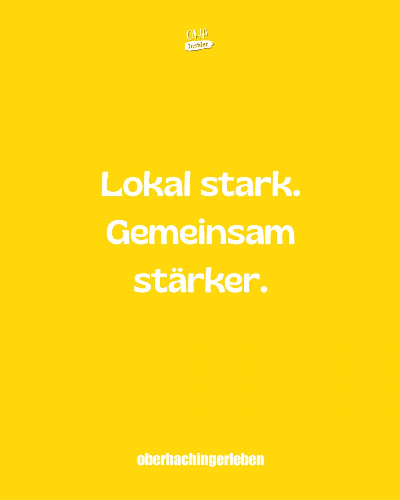 Unsere Region lebt von den Menschen, Ideen und Unternehmen vor Ort. 💛
Wenn wir lokal unterstützen und zusammenhalten, entsteht echte Stärke.
Lokal stark. Gemeinsam stärker.
Schönen Sonntag aus Oberhaching!
#OHAInsider #Oberhaching #OberhachingErleben #LandkreisMünchen #gvo 💛