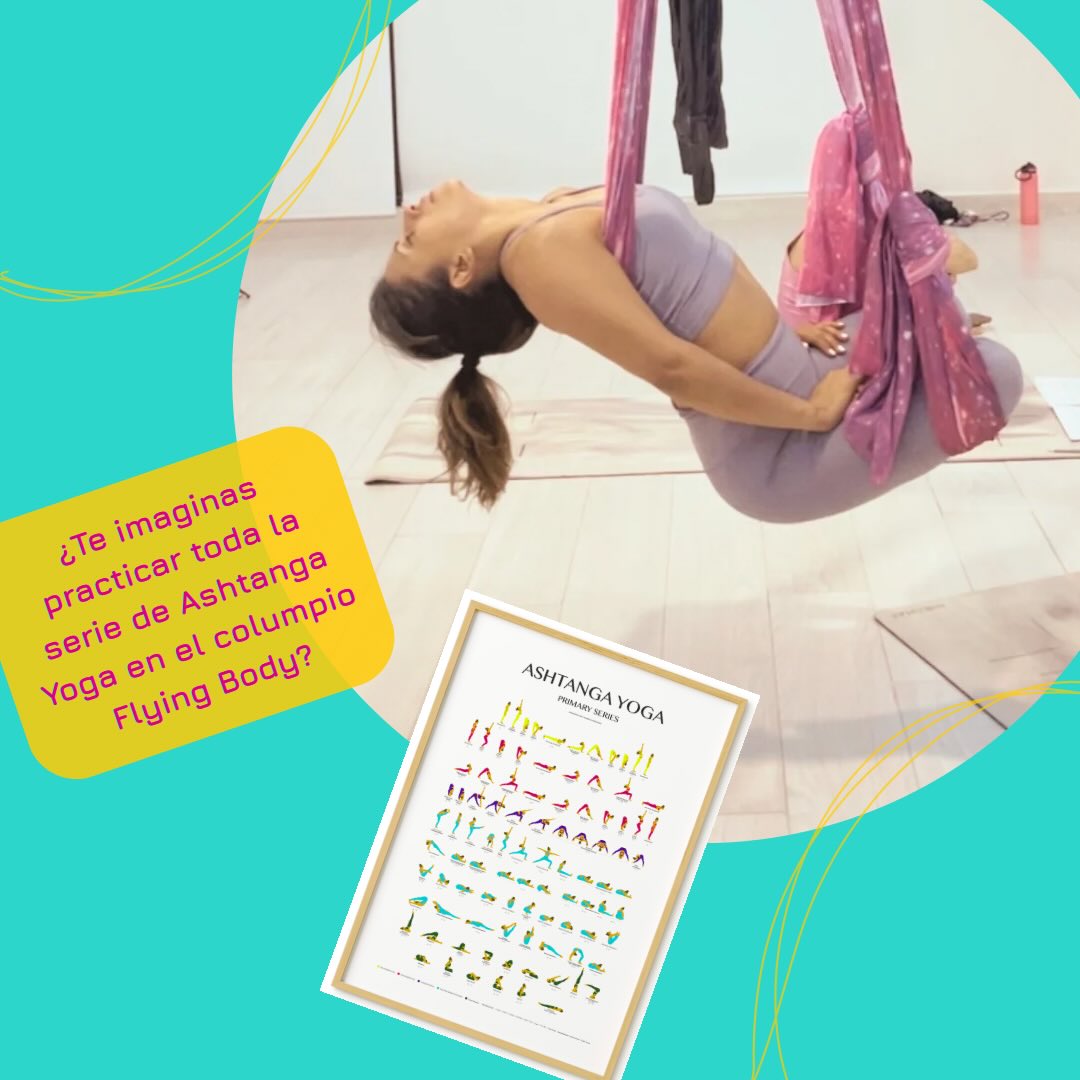 Este fin de semana tenemos nuestro taller de Ashtanga Flyingbody 🕉️
Dedicaremos 2 horas a aprender la técnica de las posturas de la Serie Primaria de Ashtanga 🧘🏻♀️ Yoga Chikitsa 🪷 en el columpio Flying Body como una terapia para desintoxicar, alinear y fortalecer el cuerpo y el sistema nervioso 🧠
Generando calor y fuerza interna a través de la respiración Ujjaji durante la práctica 🫁
Específicamente recomendado para “ashtanguis” que quieren explorar una nueva forma de práctica divertida y creativa que brinda una comprensión más profunda de las posturas tradicionales y alternativas que permiten que la práctica sea más suave en el cuerpo. Sin embargo es un taller donde tod@s son bienvenid@s a explorar nuevas posturas en el columpio de Yoga Aéreo FlyingBody 🤸🏻♀️