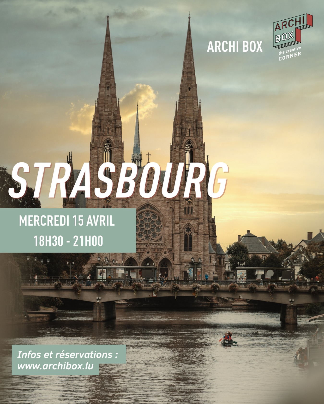 Archi Box arrive à Strasbourg !
Architectes, architectes d’intérieur, designers et fabricants se retrouvent à Strasbourg pour une nouvelle édition d’Archi Box, dédiée aux rencontres professionnelles dans le secteur de l’architecture et du design.
Un format de speed-dating pensé pour favoriser des échanges directs entre prescripteurs de projets et marques.
Une soirée d’inspiration, de découvertes et de rencontres.
Architectes et professionnels du design, quelques places sont encore disponibles.
Réservez votre place dès maintenant.
www.archibox.lu
@2tec2flooring @atlasconcorde @cabbani_parquet @diresco_be @dacryl @supermodular @orac_france @hindrabiilightingstudio
#Archibox #ArchitectureDesign #ArchitectureEventsStrasbourg #ArchitextureNetworking DesignCommunity