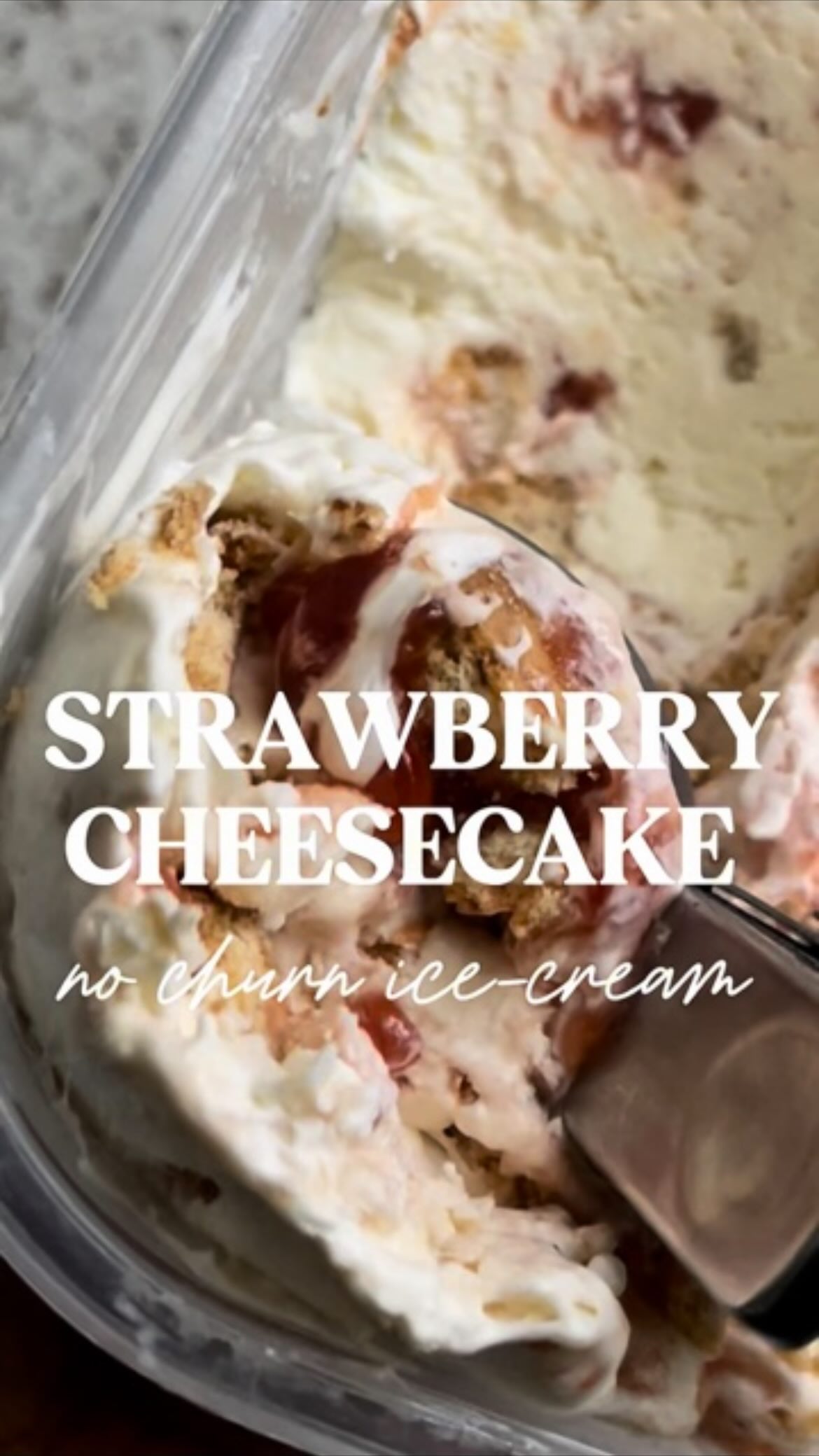 My valentines series is here, and what a great way to start than with one of my no-churn ice-cream recipes: Strawberry Cheesecake 🍓🍰🍦Recipe is in the caption!