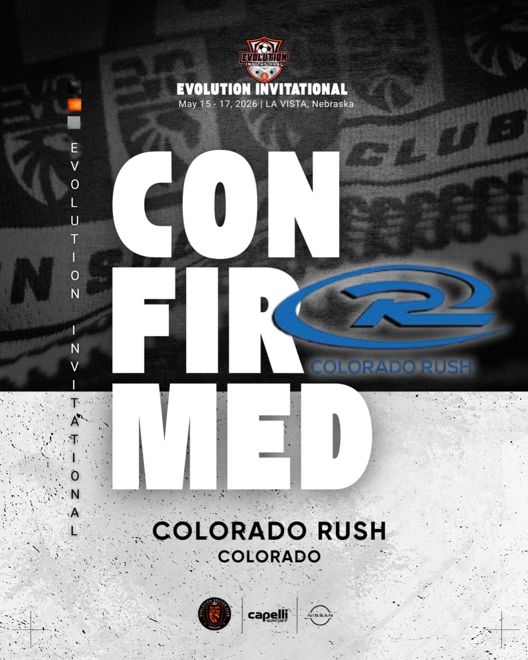 Colorado, South Dakota, Kansas and Iowa join the #EvolutionInvitational party in 8 weeks 🎉
Welcome to our out-of-state participating clubs:
@corushsoccer
@blackhillsrapids
@unionkcsoccer
@sportingbv
@iowaunitedfc
Evolution Invitational | MAY 15-17, 2026 | CHI Health Multi-Sport Complex | powered by @omahasoccertournaments
Registration for the Evolution Invitational is open until late April. Join the competition, register now 🔥 🔥