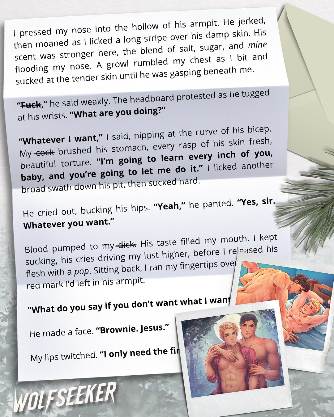 ONE WEEK until Wolfseeker goes live 😍 I love werewolves and very spicy romance, so I wrote a very spicy werewolf romance 💕
👉🏻 MM romance
👉🏻 Prepare to sweat. I did not hold back 🙂↔️
Art and cover by @linda.noeran 🥰
#amypennza #wolfseeker