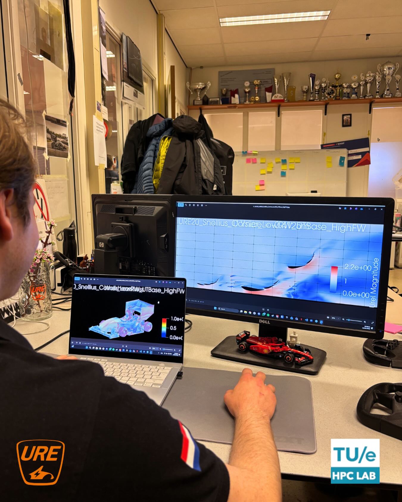 A huge thank you to HPC for providing us access to Snellius, the largest Supercomputer in the Netherlands!
This access allows us to run lots of computational fluid dynamics (CFD) simulations, which is key to analysing, evaluating and improving the aerodynamic performance of our car. Accurate simulations are the key to testing the limits of what we can achieve! 🏁⚡️