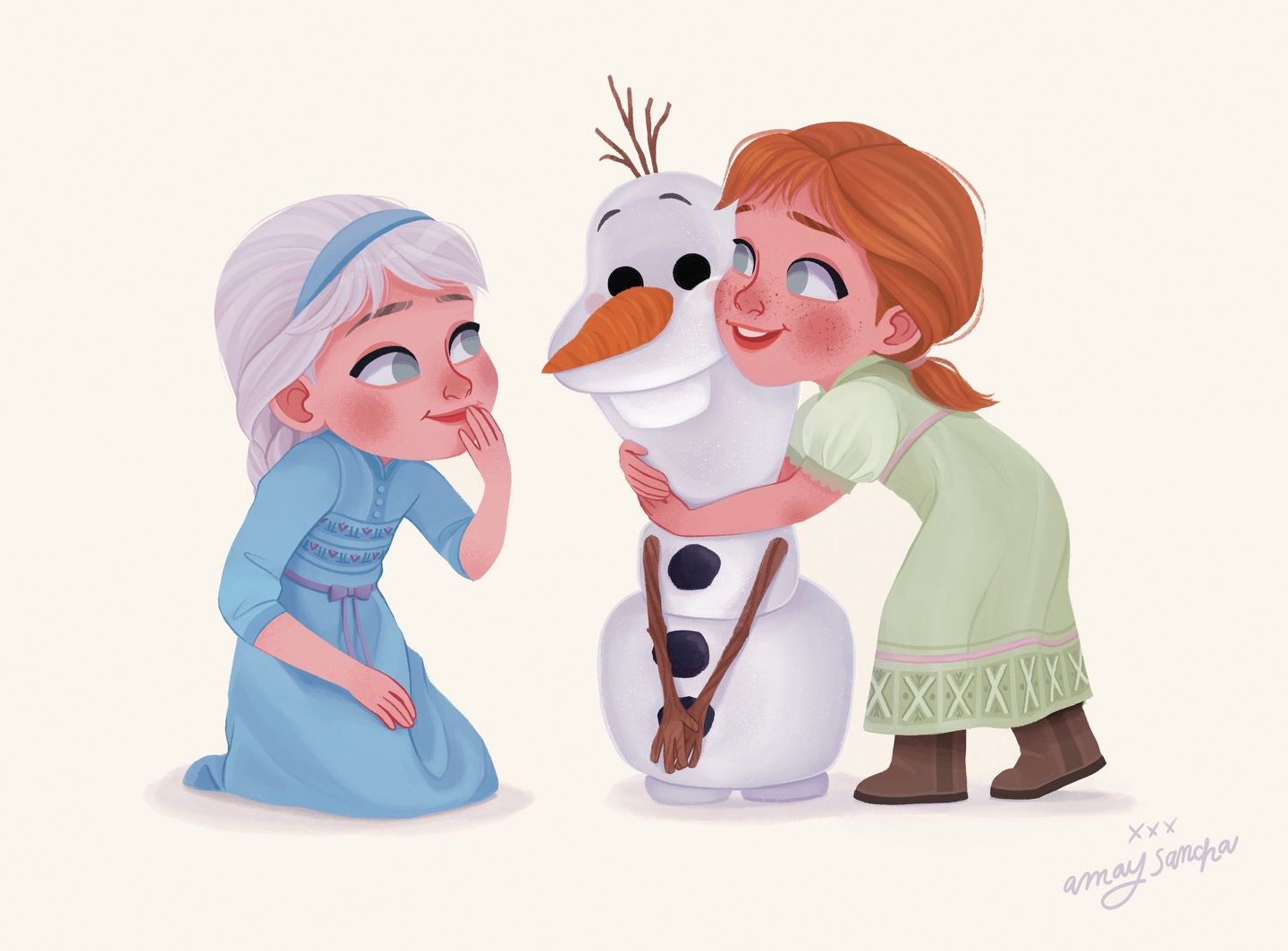 J’ai décidé de faire une nouvelle illustration en l’honneur du land World of Frozen qui va ouvrir ses portes à @disneylandparis très très bientôt 🥹
#lareinedesneiges #disneyland #worldoffrozen #olaf #disneyfanart