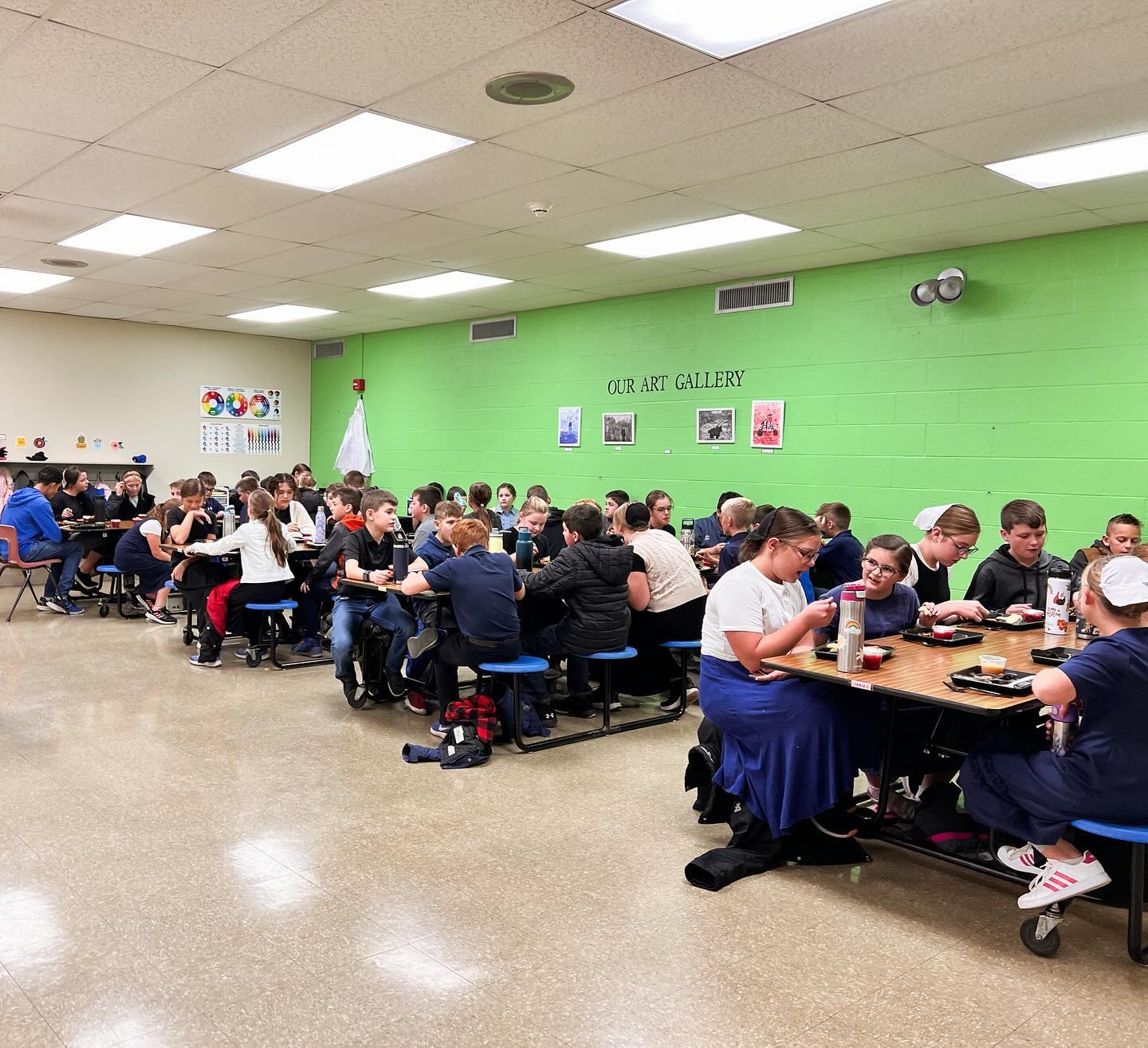 Lunchtime on a Wednesday.