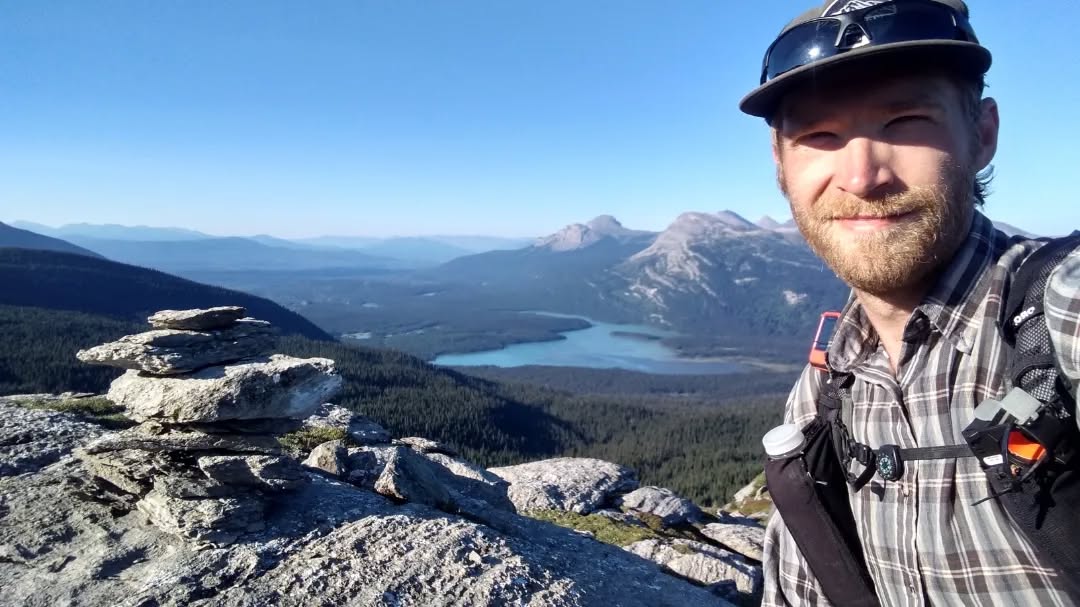 I've been hiking a lot lately while posting very little. But no more!
A couple weeks ago I hiked the Great Divide Route, a conceptual extension of the Great Divide Trail that travels further north past Kakwa Provincial Park (the trail's current endpoint) and wanders through the wilderness to Monkman Provincial Park. In between the two there are big mountains, beautiful lakes, and thick forest, but no trails - just lines on maps with some information from the few that have gone before.
Enjoy an early morning squinty selfie from the end of the trail, along with some camp photos along the route. So many photos to go through and gpx waypoints to organize for the next travellers!
#thruhike #greatdividetrail