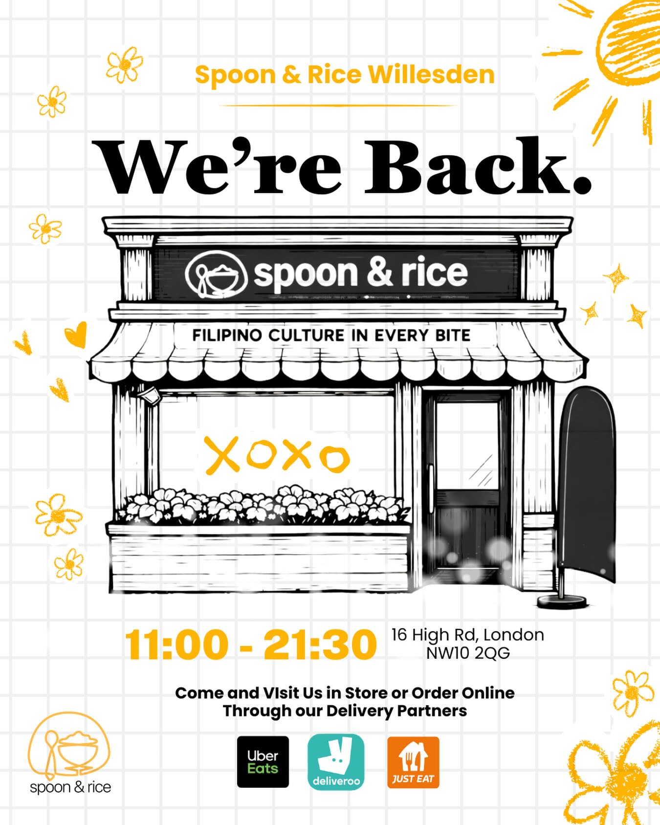 Willesden, we’re back (for now)! 🧡✨
Our doors are open again while we finish up a few final touches behind the scenes. It’s not the full experience just yet, but we’re excited to be serving your favourite Filipino comfort food again!
Takeaway is available, and you’re more than welcome to dine in 🍚🇵🇭
📍 16 High Rd, NW10 2QG
⏰ 11:00 – 21:30
Thank you for your patience and support — full opening coming very soon!
#willesdengreen #filipinofood #londonfoodies