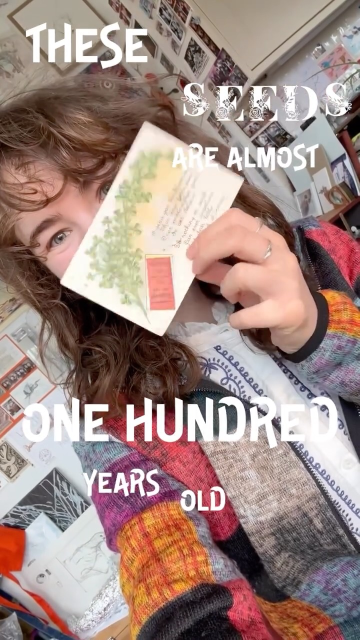 (almost) one hundred year old shamrock seeds ☘️
time to see if these Irish seeds have some magic in them!
Seeds supposedly only last about 3-5 years in a packet, but under the right conditions, seeds can last for hundreds, or even thousands or years! Hence why seed banks are such an important part of biodiversity conservation, especially in the light of the climate crisis.
Honestly, I’m excited to see if these lil ladz grow! If you’d like to see a part 2 (if they grow lol) plz lemme know 🫶🏻
.
.
.
#shamrock #stpatricksday🍀 #seed #biology #gardening