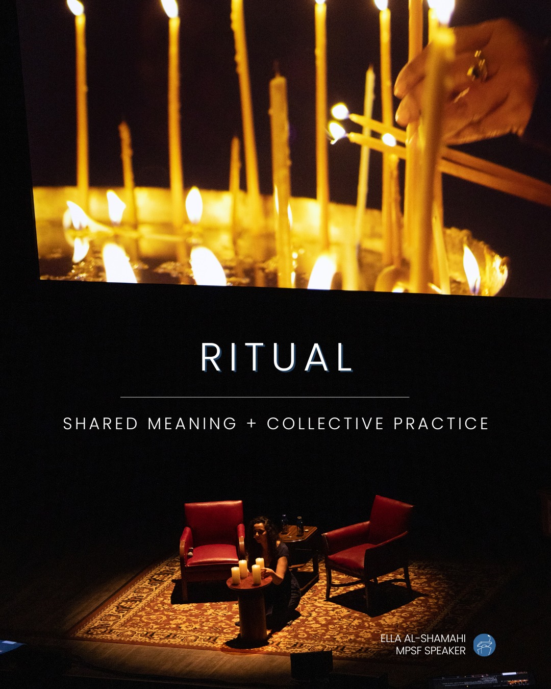 Lighting candles. Singing in unison. Graduation caps in the air. Game day traditions.
During her time on the MPSF stage, Ella Al-Shamahi explained that rituals are how tribes bond. They create shared meaning, and when we practice them together, they reinforce who “we” are.
Homo sapiens are wired for connection. And ritual is one of the oldest tools we have to build it.
When you gather, celebrate, mourn, or move in sync with others, you’re participating in something far older than you realize.