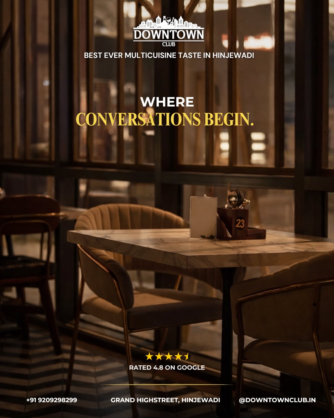 One table, endless memories. ✨
Some places aren’t just about going out, they become a part of your routine, your people, your moments.
Find yours at Downtown Club. 🍸
#DowntownClub #PuneNightlife #Hinjewadi #GoodVibesOnly