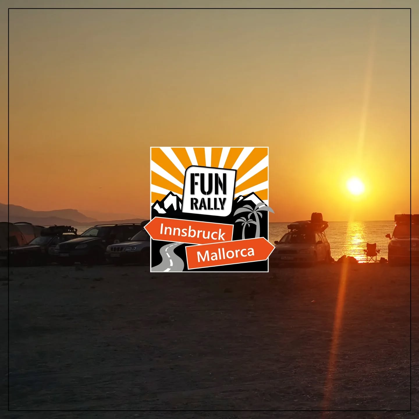 16.-22.8.2025
FUNRALLY Innsbruck-Mallorca 🌴
7 Tage
7 Länder
2500km
Der geilste Roadtrip deines Lebens!!! 🤩