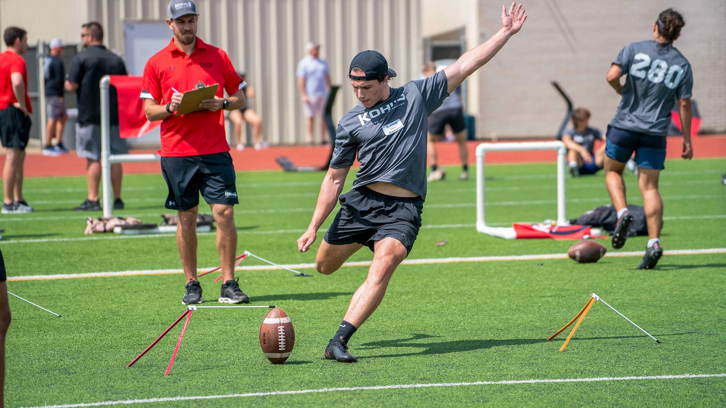 Love a good action shot?
Welcome to Kohl's Professional Kicking Camp, where elite high school athletes show off their skills for college coaches looking to fill their rosters.
Capturing speed is easy with the click of a button. Freezing time has never looked so agile.
#actionshot #actionphotography #photography #football #Kohls #kohlskicking #kohlsprofessionalcamp #footballphotography