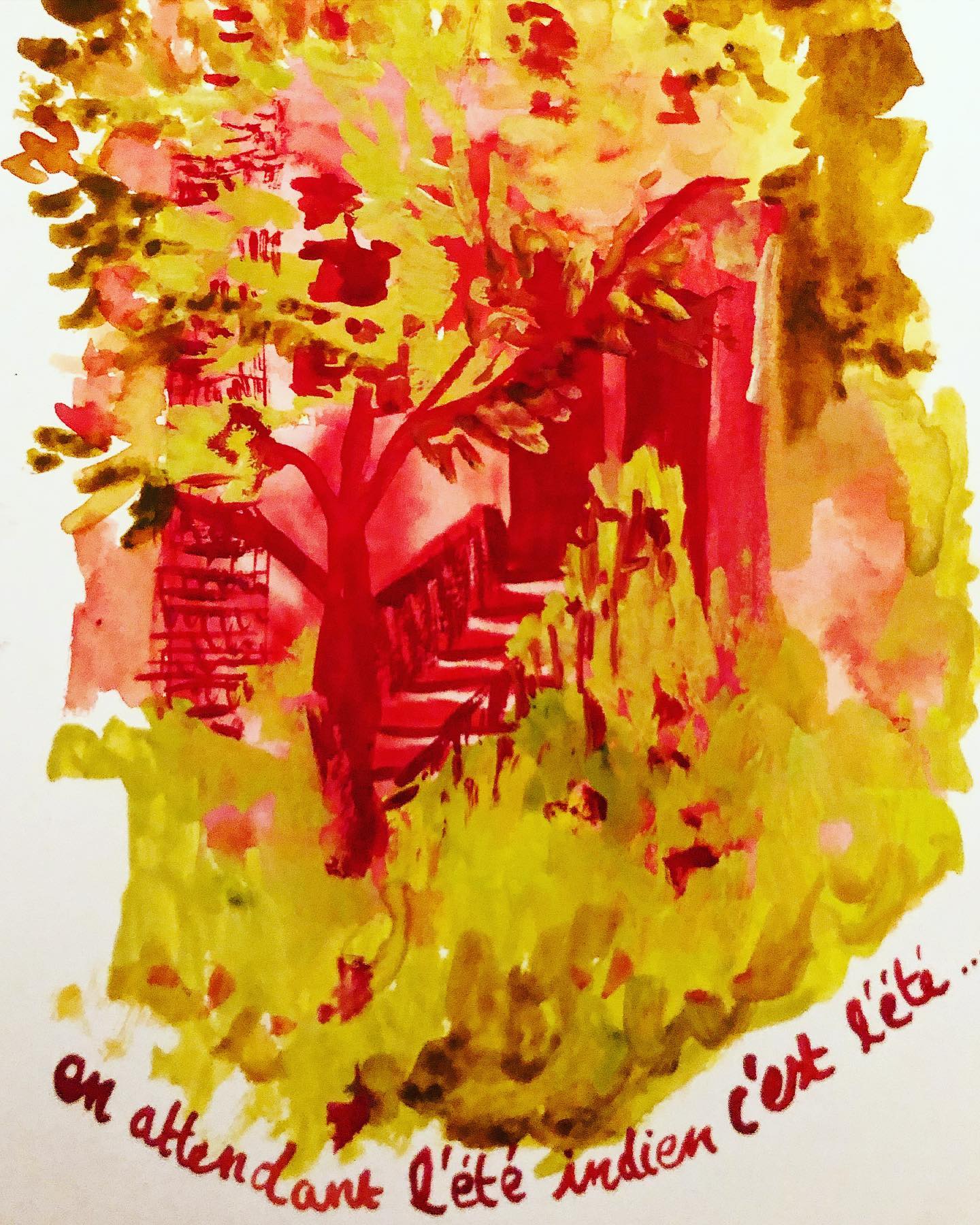 En attendant l’été indien, c’est l’été Plein soleil - Pleine lune
Boulevard Saint-Joseph ouest
Premiers dessins de Montréal