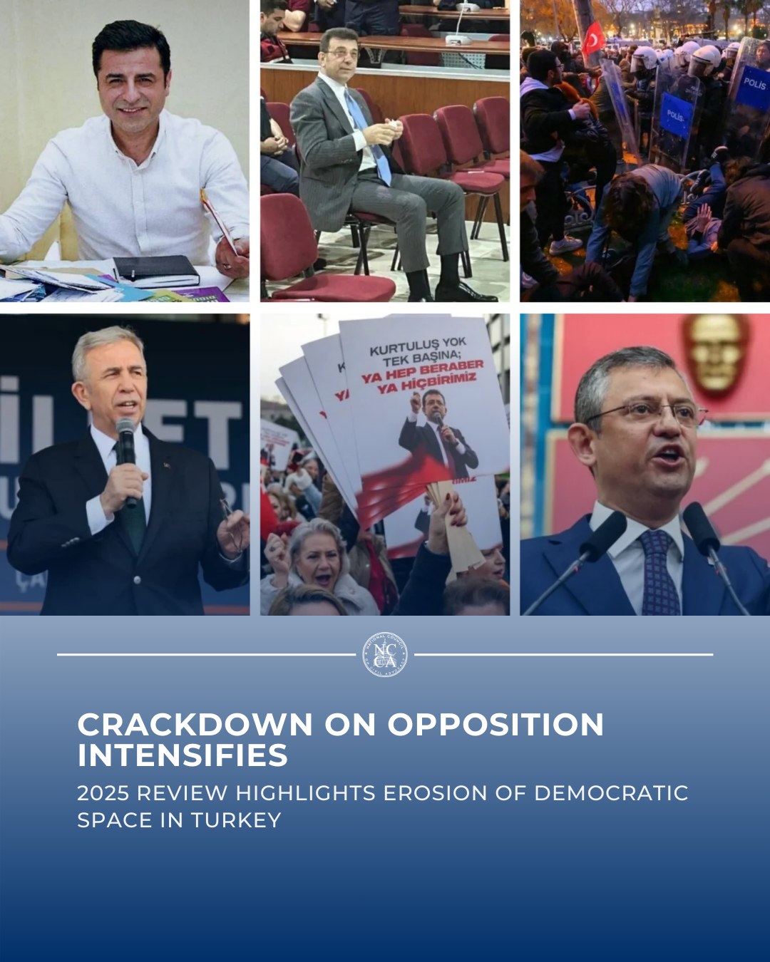 Crackdown on Opposition and Kurdish Political Movement in Turkey: 2025 in Review
A new 2025 review highlights an escalating crackdown on Turkey’s main opposition and the Kurdish political movement, raising serious concerns about the state of democratic institutions.
The report points to the increasing use of the judiciary to target dissent, including arrests of opposition mayors, investigations into political figures, and prosecutions of activists and journalists. It also documents the violent dispersal of protests and growing pressure on opposition media.
These developments reflect broader concerns about political repression, the erosion of democratic norms, and the shrinking of civic space.
Protecting political pluralism, freedom of expression, and the independence of the judiciary remains essential for the rule of law.
🔗 Read more:
https://loom.ly/ANAXiF8
#HumanRightsViolations #Turkey #Democracy #RuleOfLaw