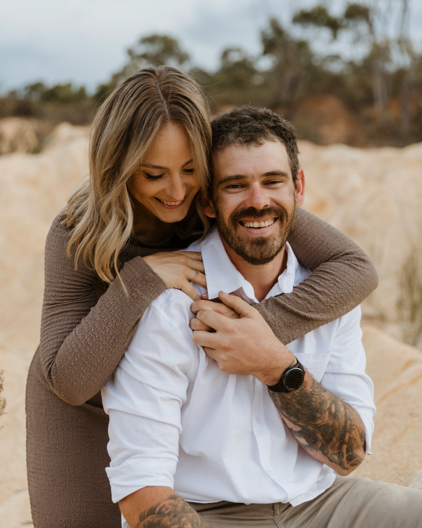 There’s something really special about photographing people who have known you through different chapters of your life.
Natt and I go way back… like a good 15 years back. Bendigo days, growing up, figuring life out kind of back.
And now here we are, all these years later, capturing her and her husband John in this season of their life.
John knew what he was in for as soon as he heard I was the one behind the camera… and honestly, he delivered 😂
They’ll both tell you they’re not overly lovey dovey… but I think these photos say otherwise.
This session was full of laughter, chaos, and the kind of moments you just can’t plan. The in-between stuff. The real stuff.
The kind of love that feels easy.
And yes… there is some very questionable (borderline M-rated 😅) behind-the-scenes content that may or may not make an appearance soon.
This is your sign to document your relationship as it is right now. Not when things are “perfect”… just as you are.
Because this? This is the good stuff 🤍