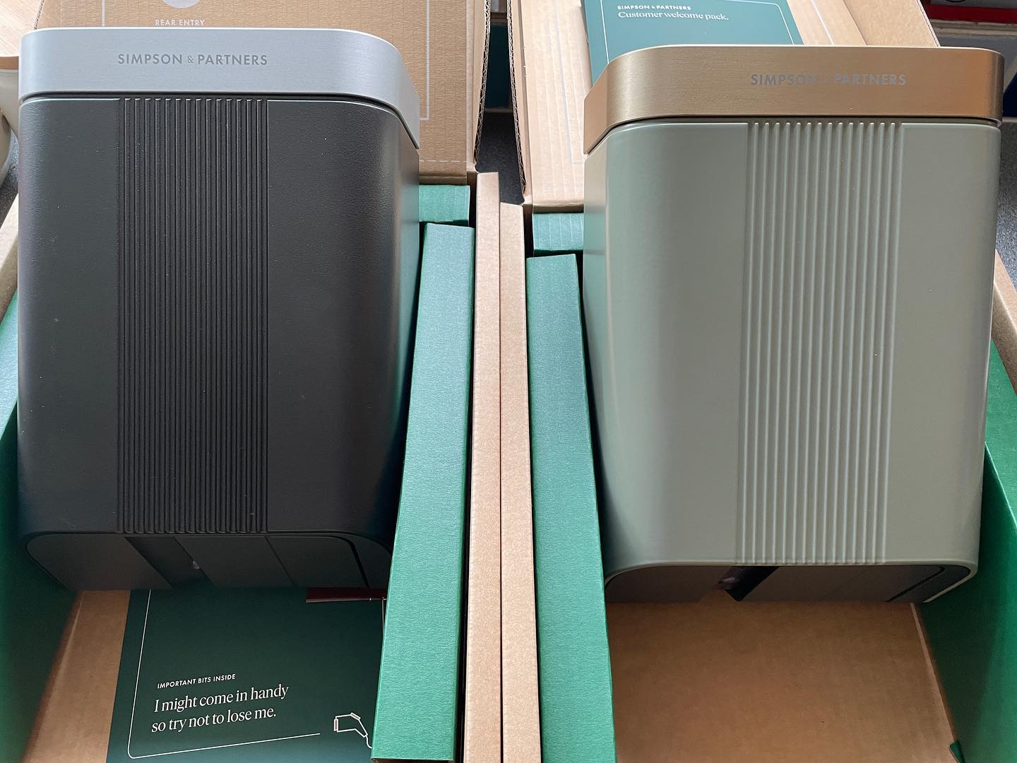 Really looking forward to installing these #evchargers over the coming week. The @simpson_and_partners signature cotswold green with bronze lid is stunning, so well designed with an unrivalled attention to detail. Locally made in #kemble in a range of colours and options. #renewables #wiltshire #somerset #zeroemissions