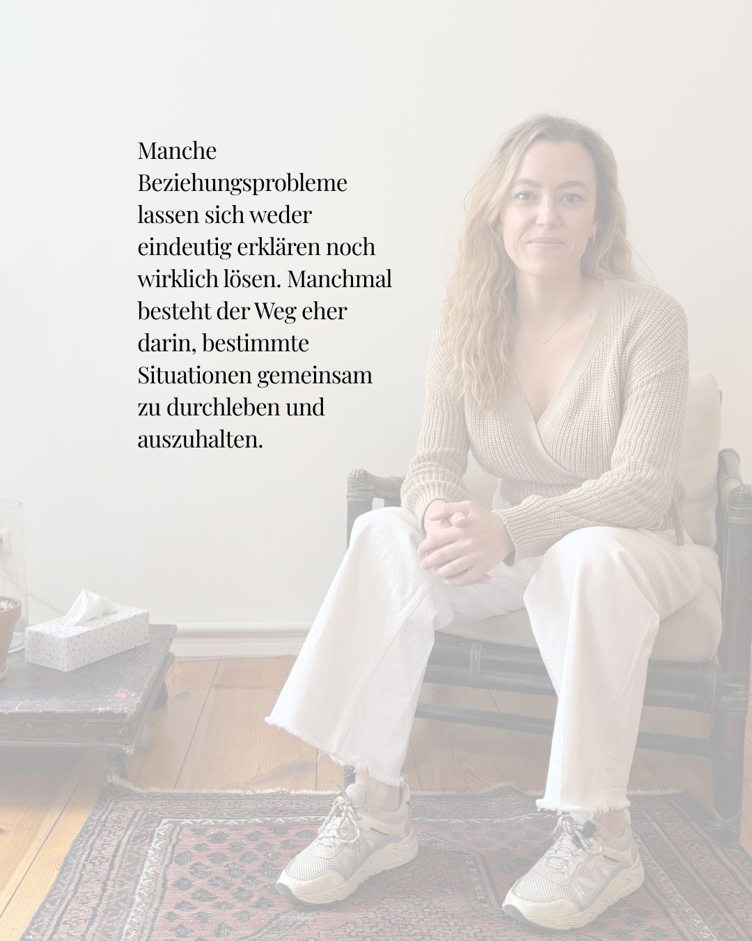 Auch das gehört zu einer guten Partnerschaft.
Nicht alles sofort lösen zu müssen. Manches muss man auch einfach mal zusammen aushalten und durchleben. #paartherapie #partnerschaft