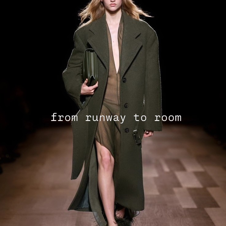 Runway to Room involves translating fashion elements into interior design concepts.
See how trending colours of this season are integrated into interior design.
How do you incorporate fashion trends into interiors?
#interiorinspiration #colortrend #HelenKossInteriors #fashionmeetsinteriors #colortrends #ferragamo #fendi #acnefashion #gennyfashion