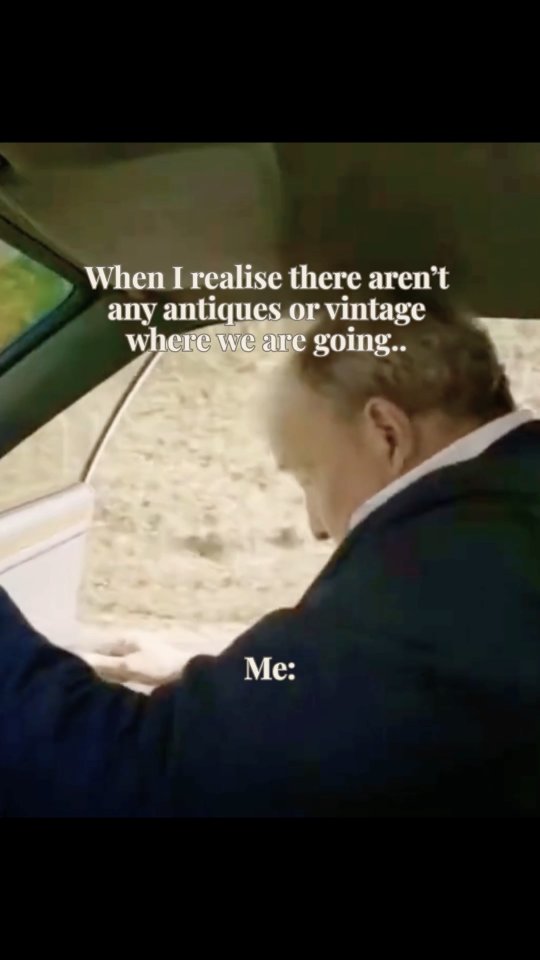 When I realise there are no antiques where we’re going… I mean… what are we even doing? 😭
Some of you will understand this. The rest… we need to talk.
antique collecting, vintage hunting, collector life, antique dealer, vintage finds India, antique humour, collecting culture, heritage objects, flea market finds, Cherish Vintage Finds
.
.
.
.
.
#antiquecollector
#vintagefinds
#collectorlife
#antiquehunting
#CherishVintageFinds
Clip: Top Gear / BBC. Used for commentary & humour