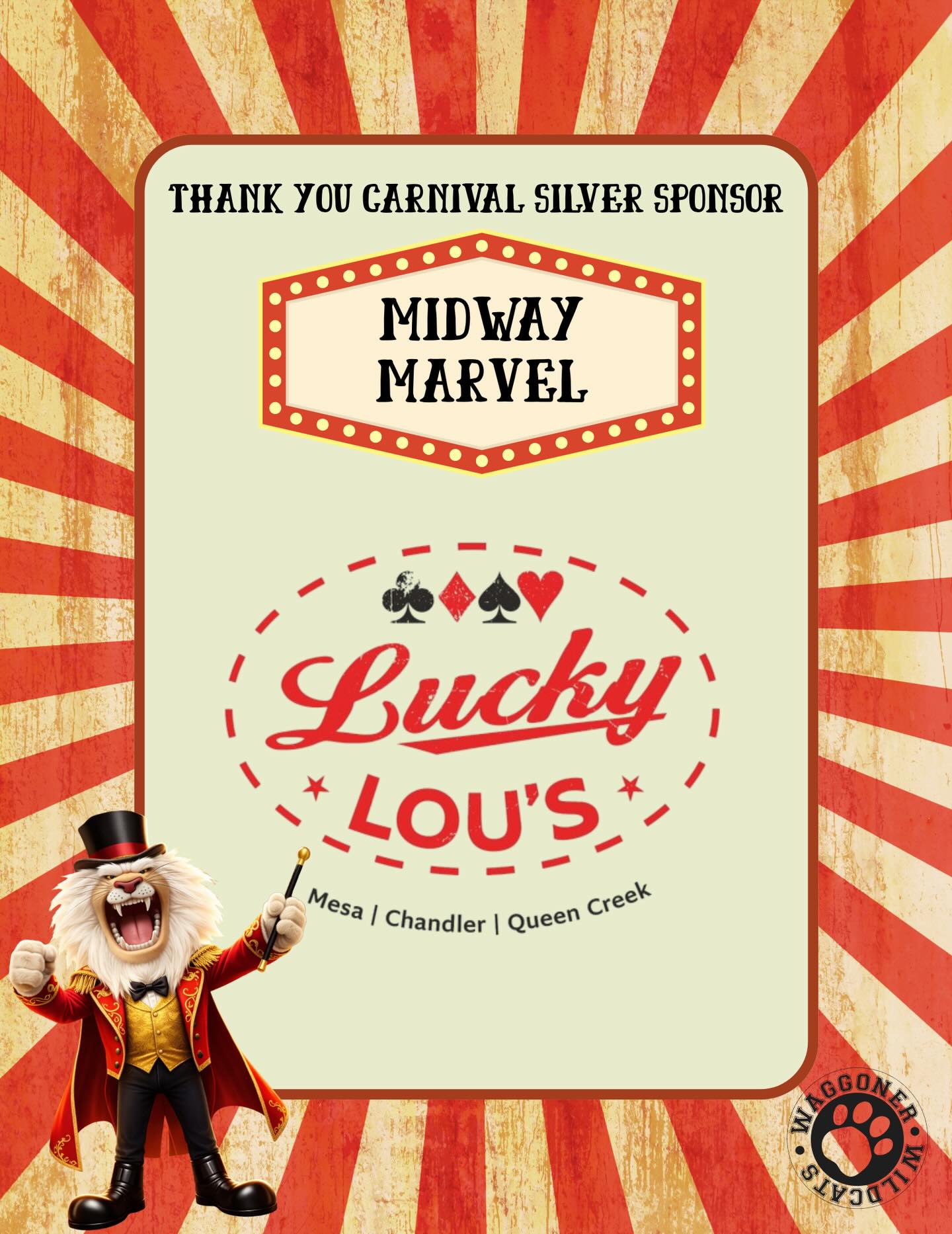 Thank you to another incredible sponsor!
Lucky Lou’s is a Vegas themed American Grill that will treat a family and construction crew alike to an above average dining experience. With a fully loaded menu featuring burgers & wings, wraps, sandwiches and salads we’re striving to keep everyone’s belly full and happy. Come in once and leave as part of the Lucky Lou’s family. Daily specials and happy hours keep regulars and newbies coming back for more.