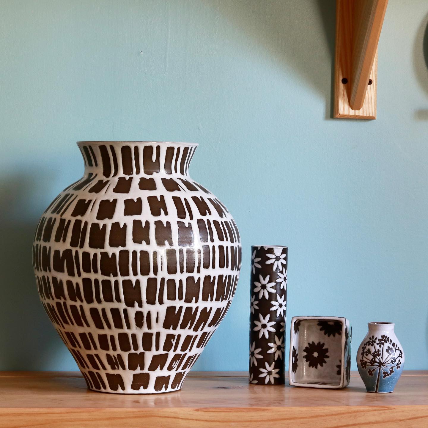 Visit me at the Lilac Festival this weekend booth 75B (Rochester) #pottery #ceramics #flowervase #contemporarycraft