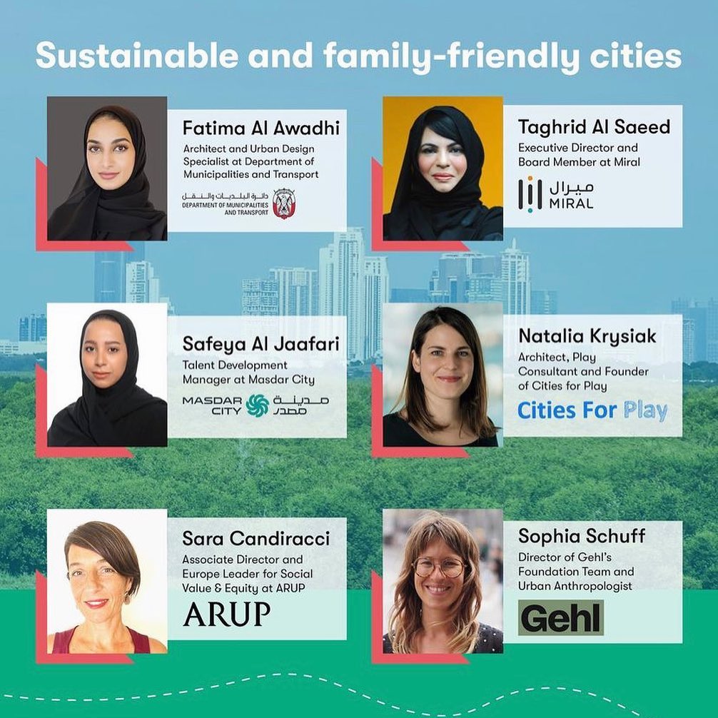 We are absolutely thrilled to be joining a panel of experts in Abu Dhabi this week as part of the 'Sustainable and Family-friendly Cities' innovation lab.
Hosted by the World Early Childhood (WED) Movement and @abudhabi_eca the lab aims to bring the world's leading experts, innovators and disrupters to positively impact the lives of children and empower the Early Childhood Development sector. A privilege to be part of this innovative initiative!
#citiesforplay #familyfriendlycities #childfriendlycities #earlychildhood #earlychildhoodeducation #earlychildhooddevelopment #sustainablecity