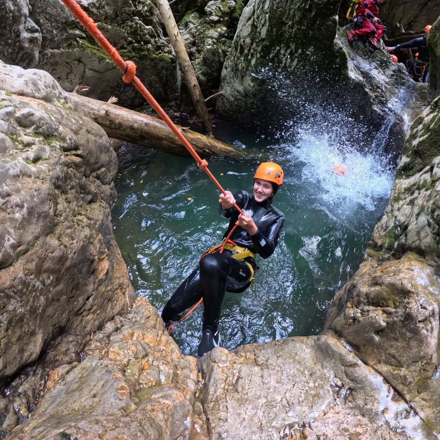 Its time to jump in to a new season 🥳💙
.
.
#canyoningadventure
#canyoning
#slovenia
#travel