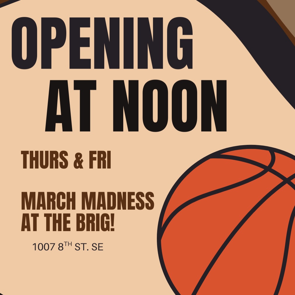 We’re opening at NOON on 3/19 and 3/20 for MARCH MADNESS 🏀🍻