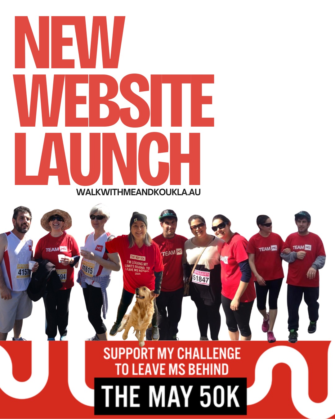 It’s official. We’re registered for @themay50k 🧡
Our Walk With Me and Koukla website is now live, along with our official donation page.
This means a lot to us. What started as a personal way to cope and connect has grown into something we get to share with others.
If you’ve walked with us, supported us or followed along, thank you. You’re a big part of why we keep doing this.
If you’d like to join a walk, come to an event or support the fundraiser, we’d love to have you involved.
Lots of love & woofs
Walk With Me and Koukla 🧡🐾
#TheMay50K #MSAwareness #MultipleSclerosis #Adelaide #WalkWithMeAndKoukla